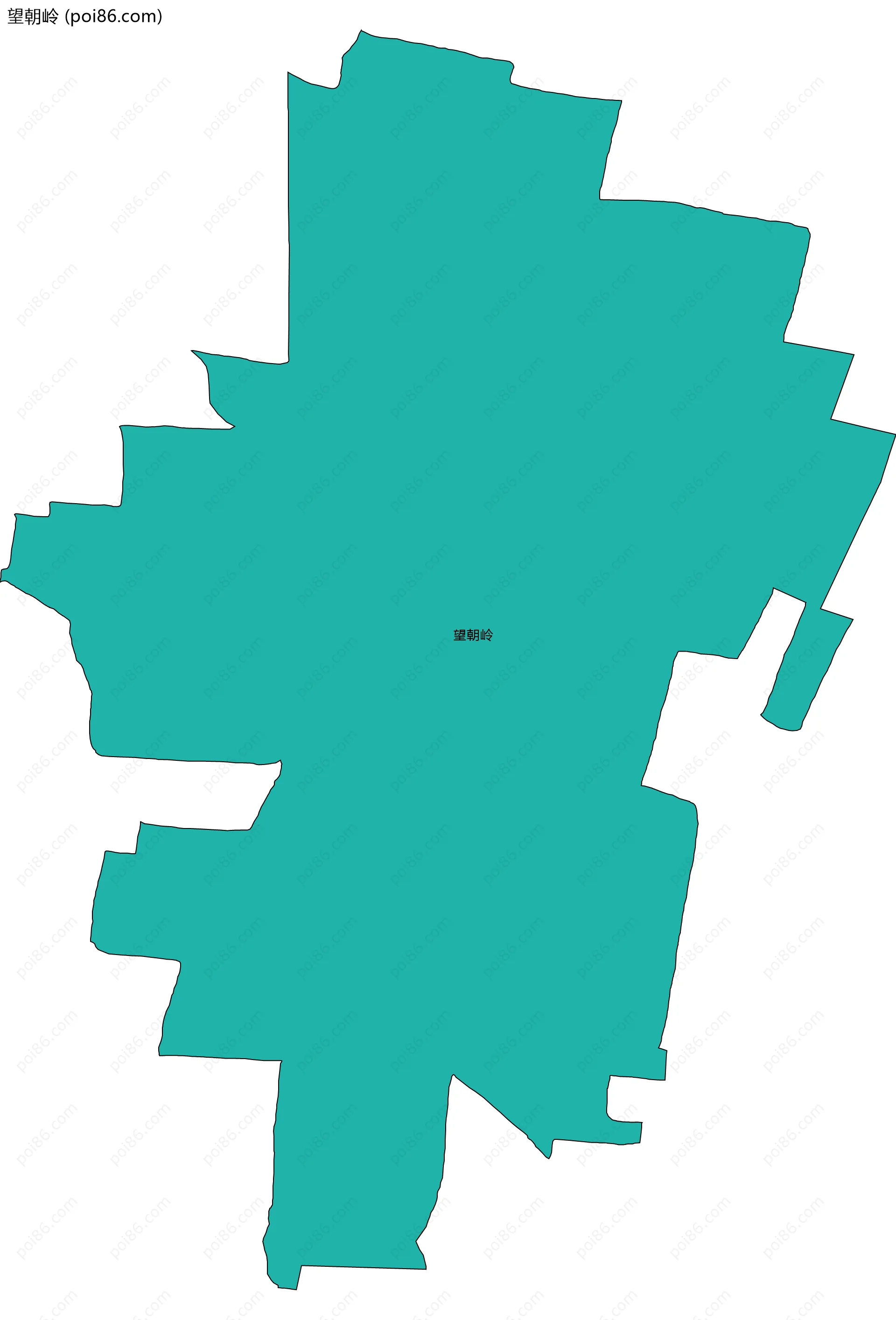望朝岭边界地图