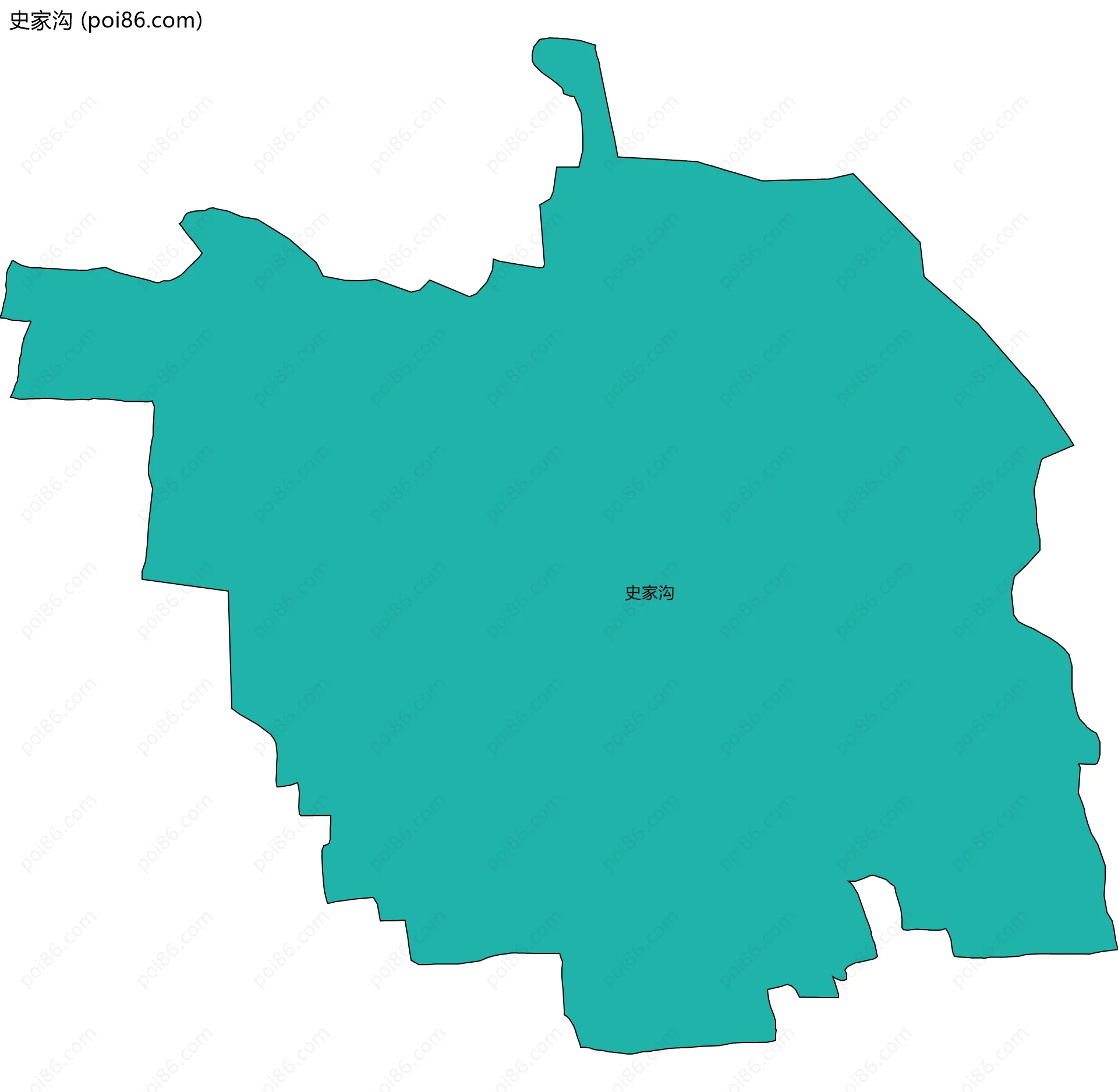 史家沟边界地图
