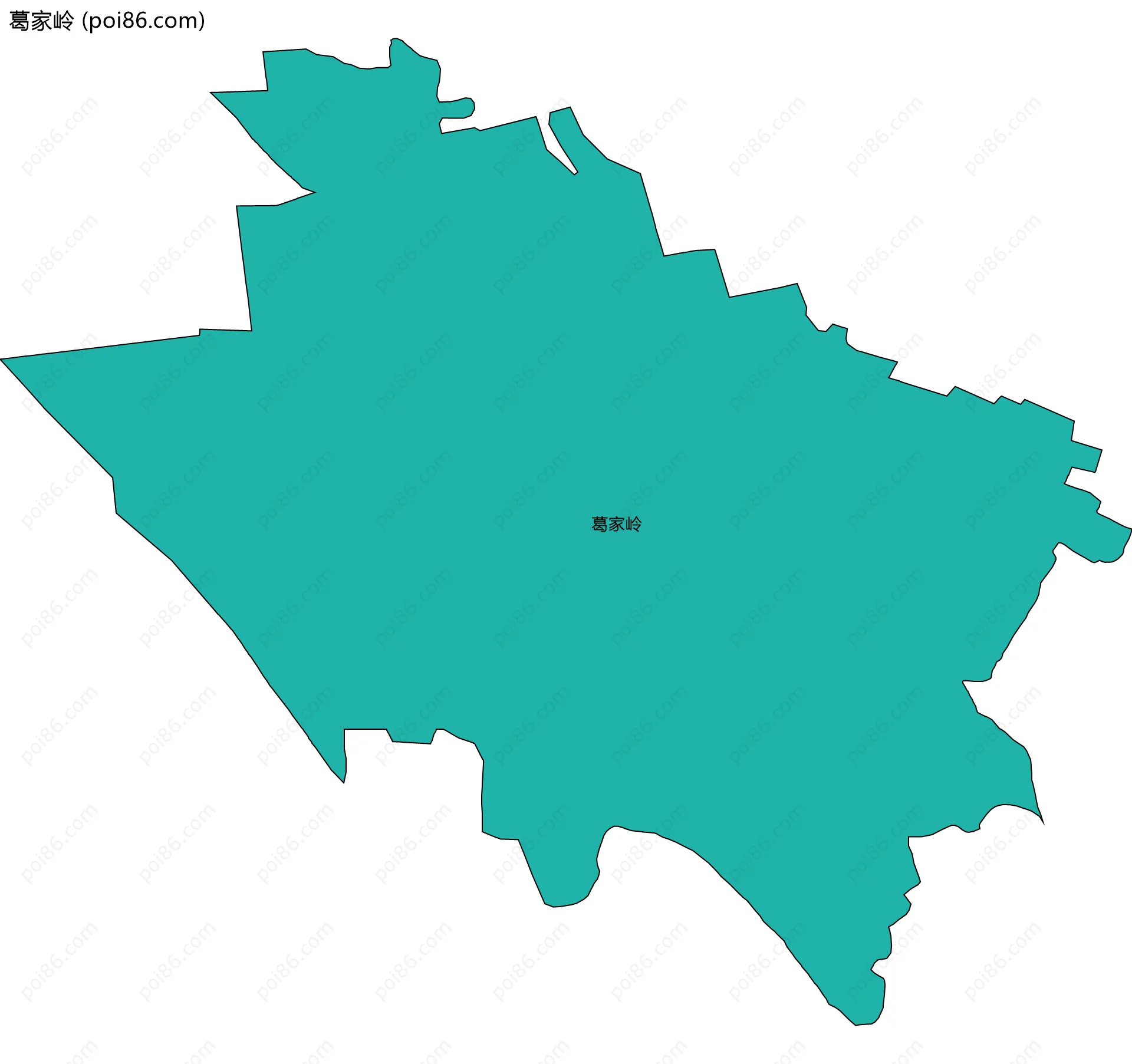 葛家岭边界地图