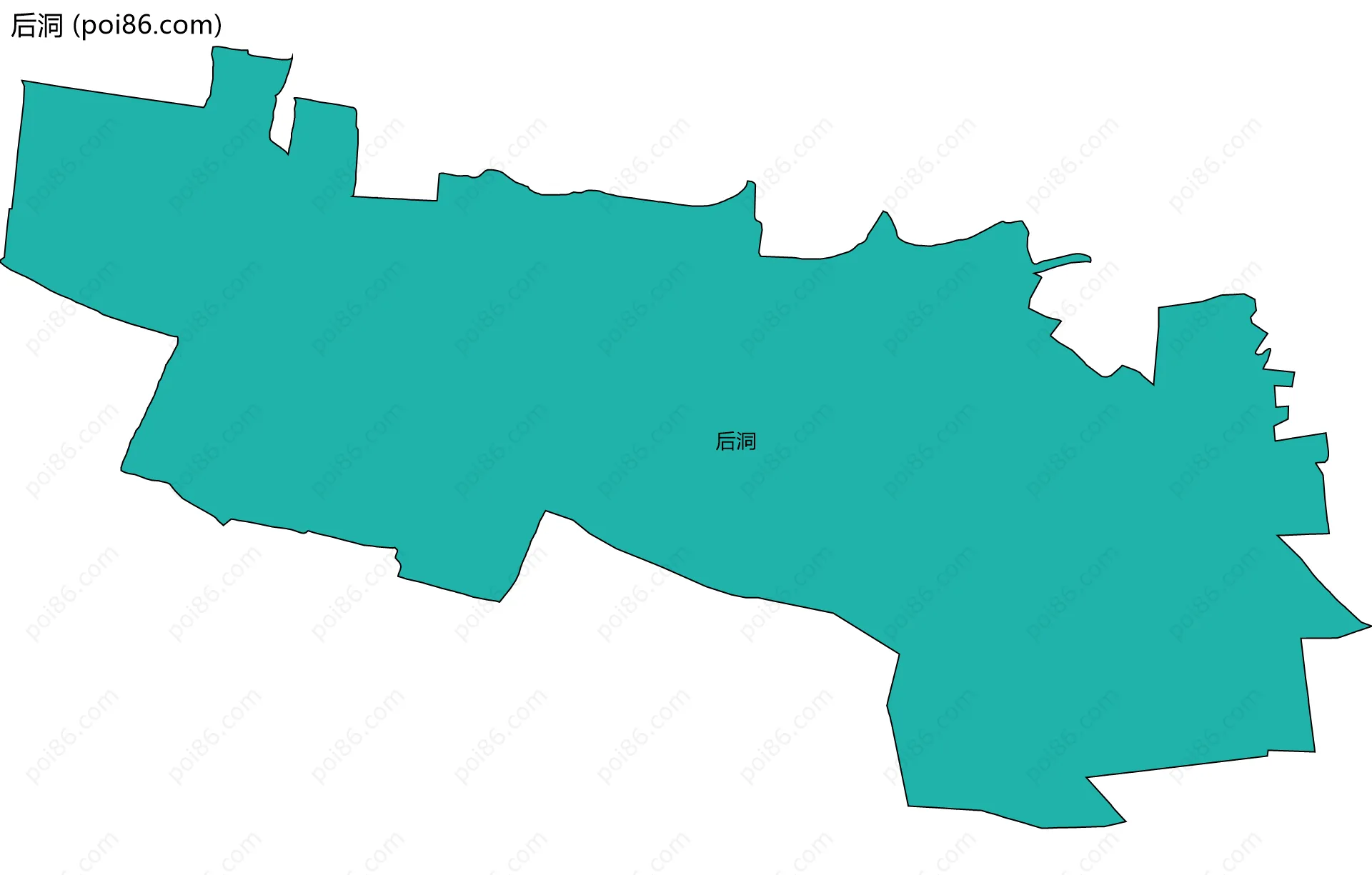后洞边界地图