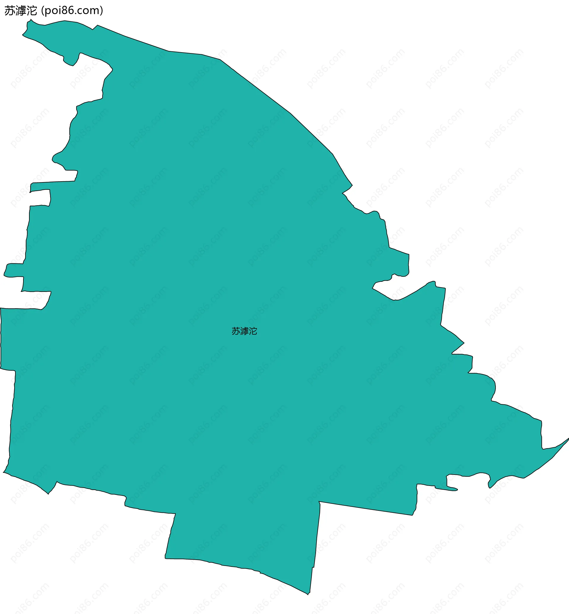 苏滹沱边界地图