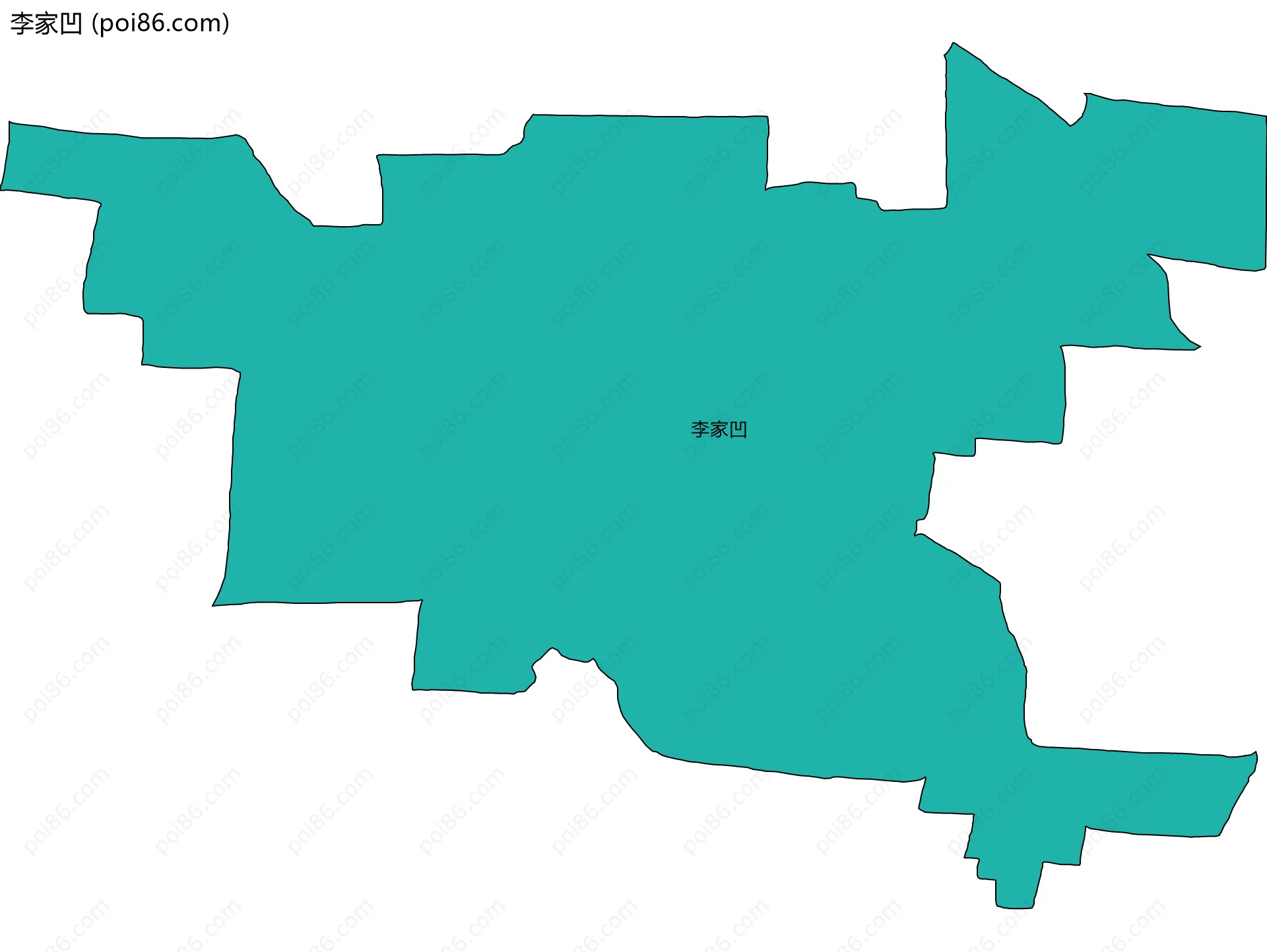 李家凹边界地图