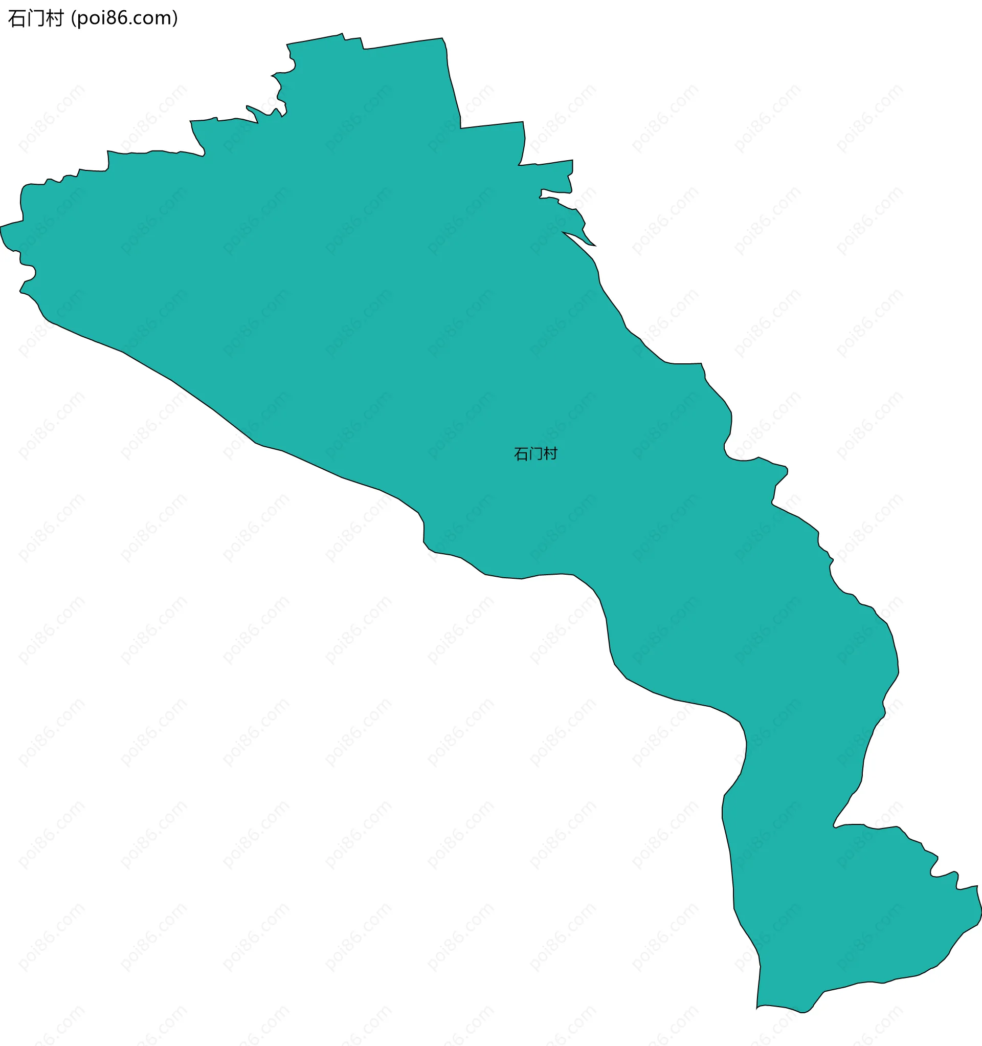 石门村边界地图