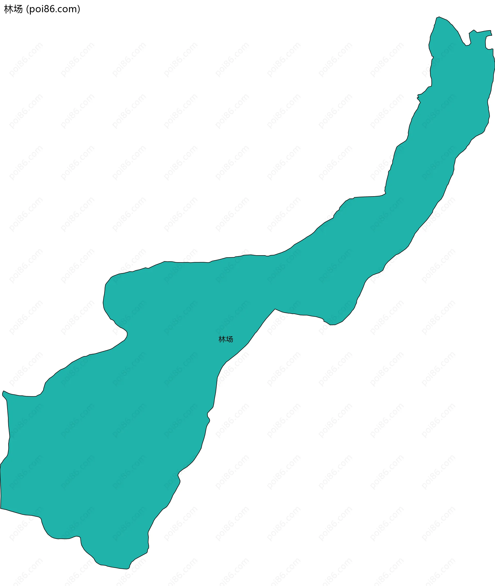 林场边界地图