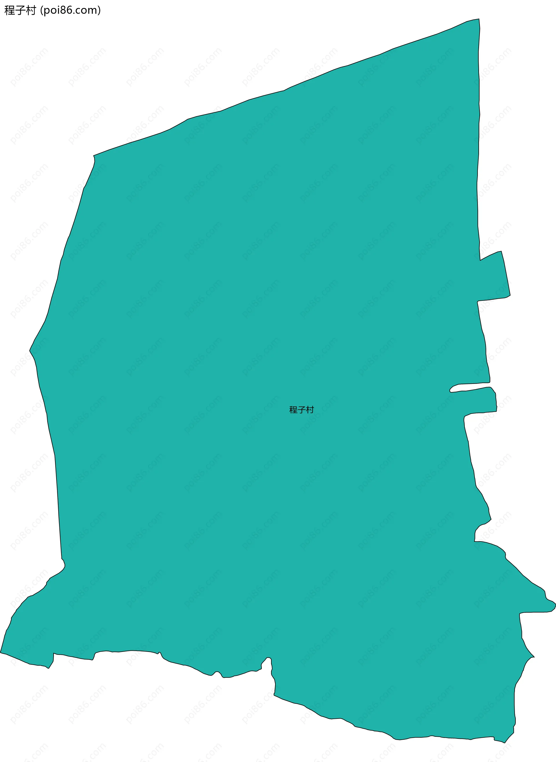 程子村边界地图