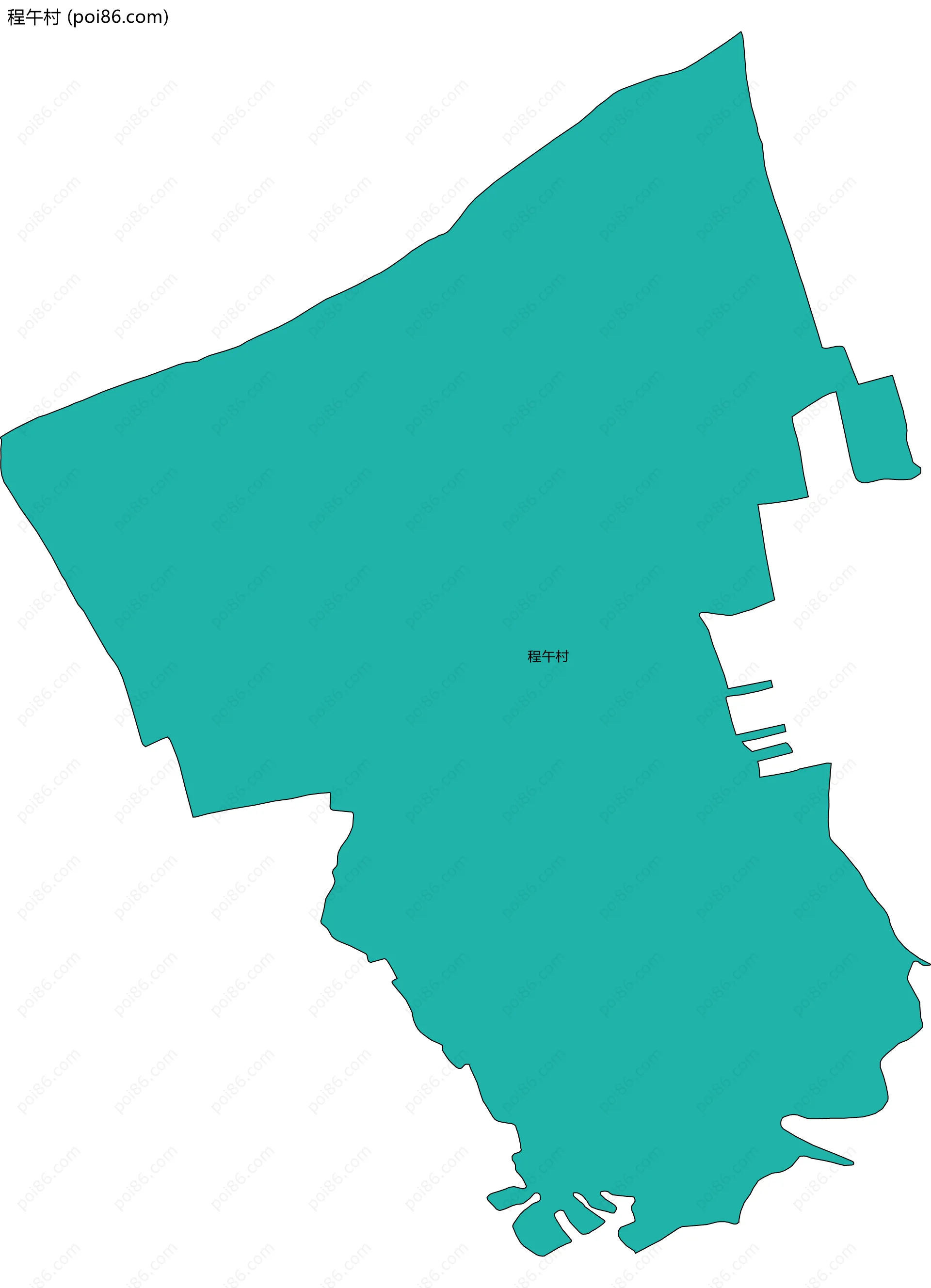 程午村边界地图