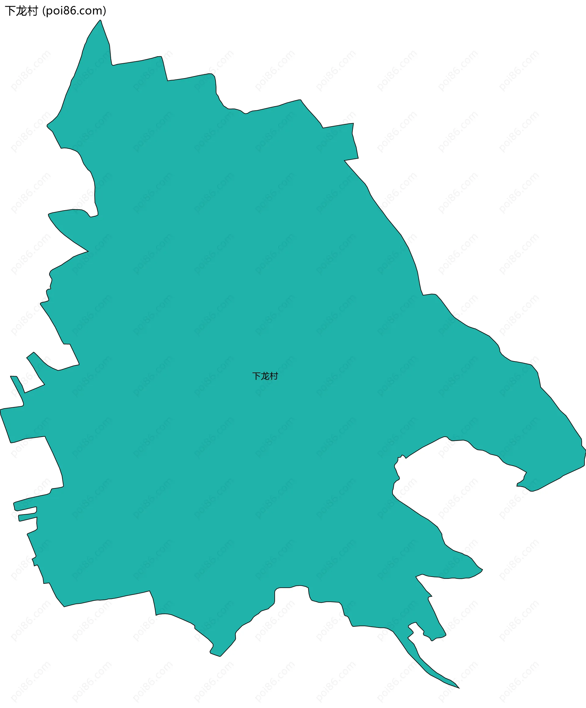 下龙村边界地图