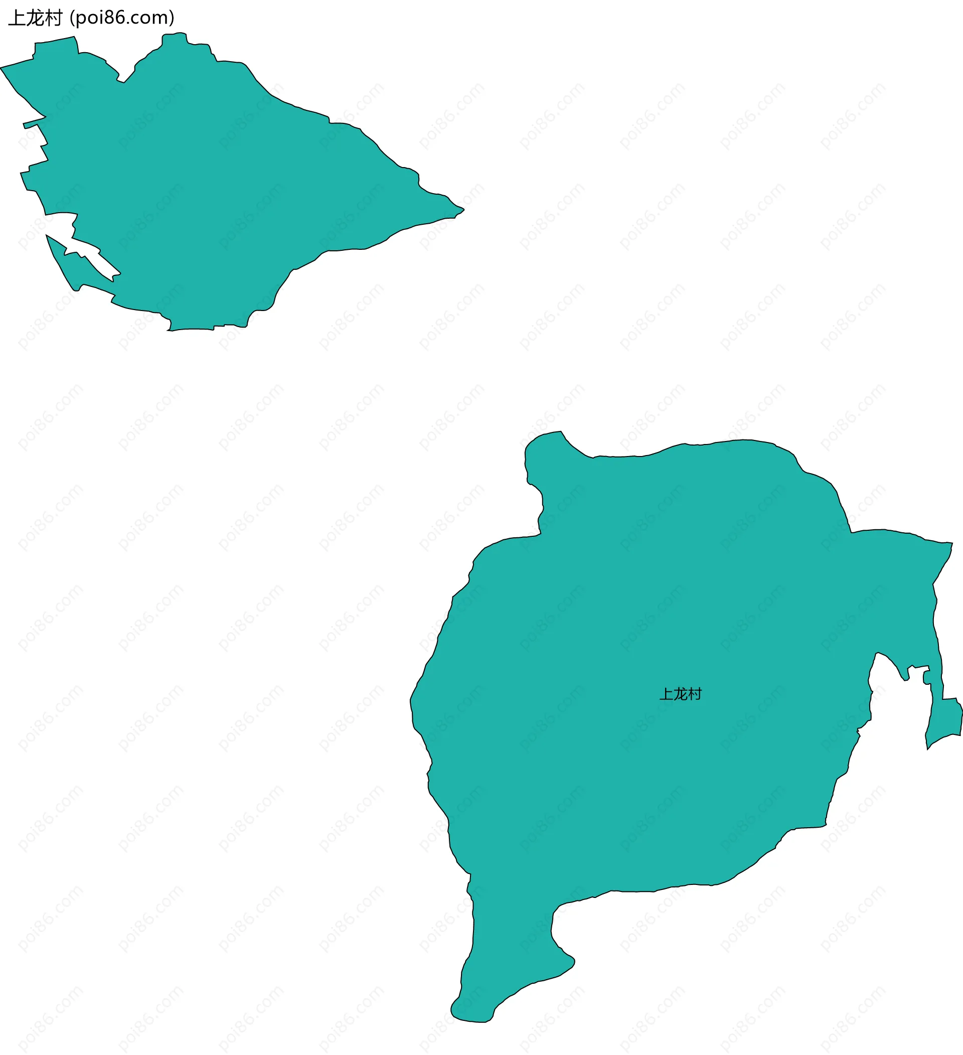 上龙村边界地图