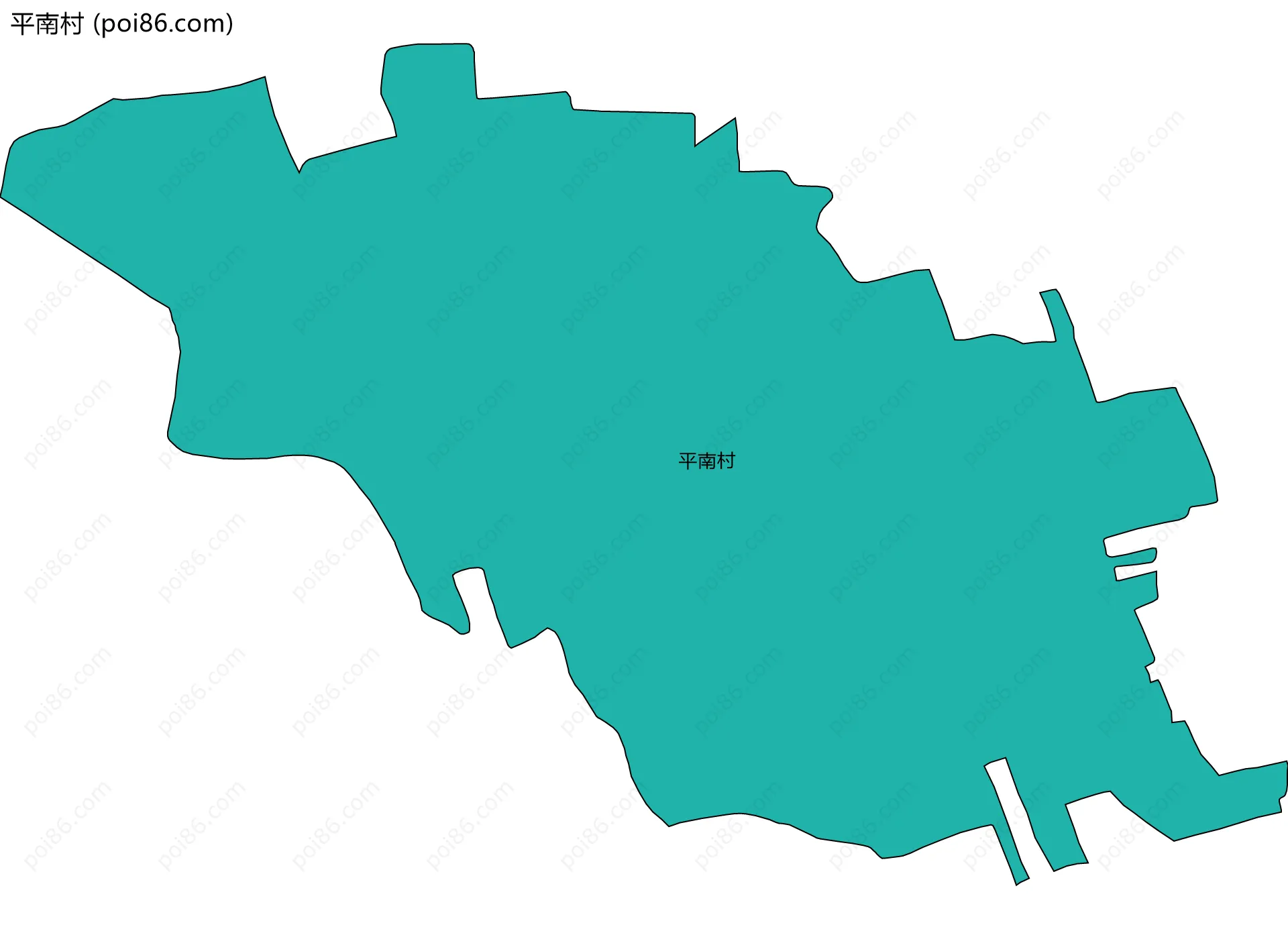 平南村边界地图