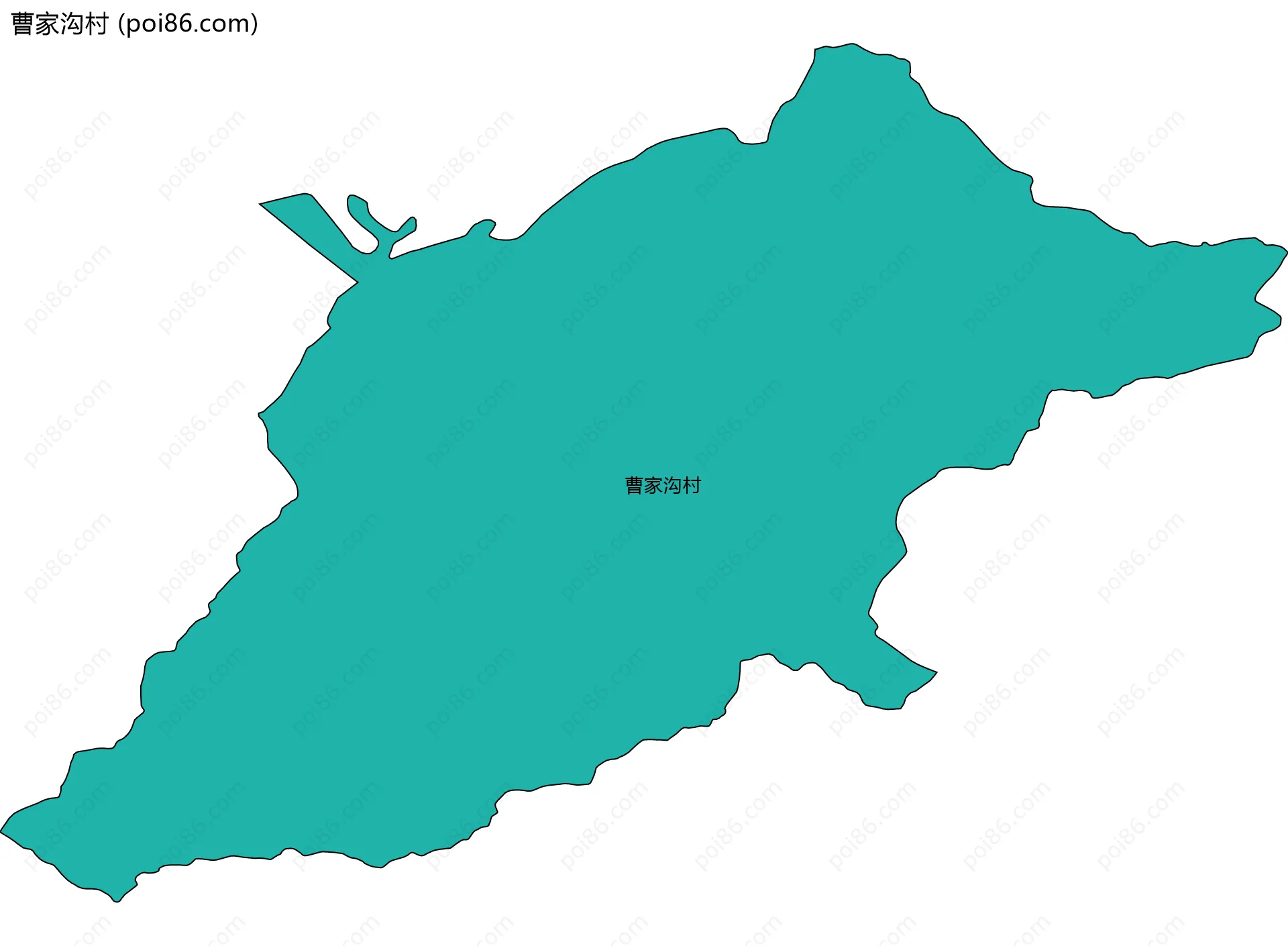 曹家沟村边界地图