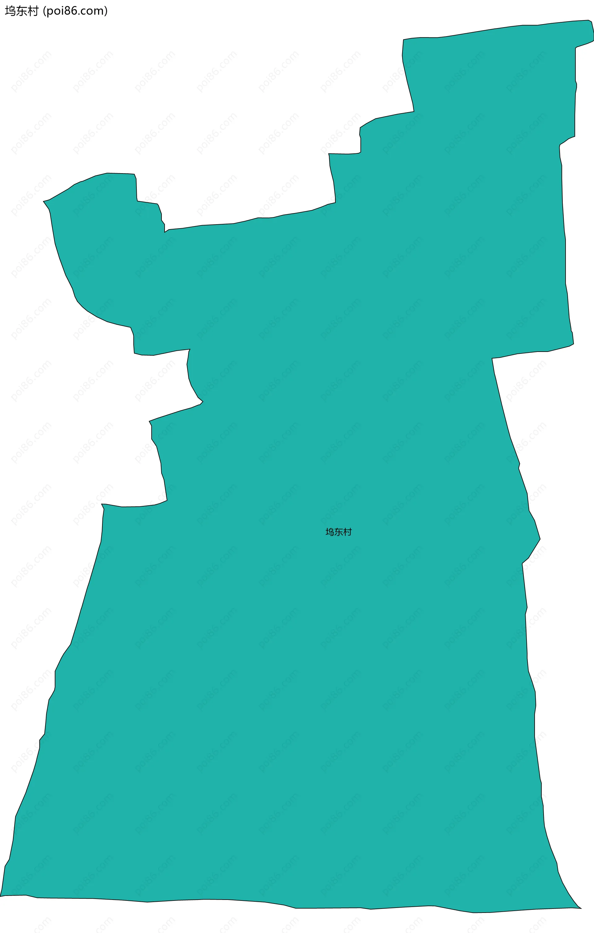 坞东村边界地图