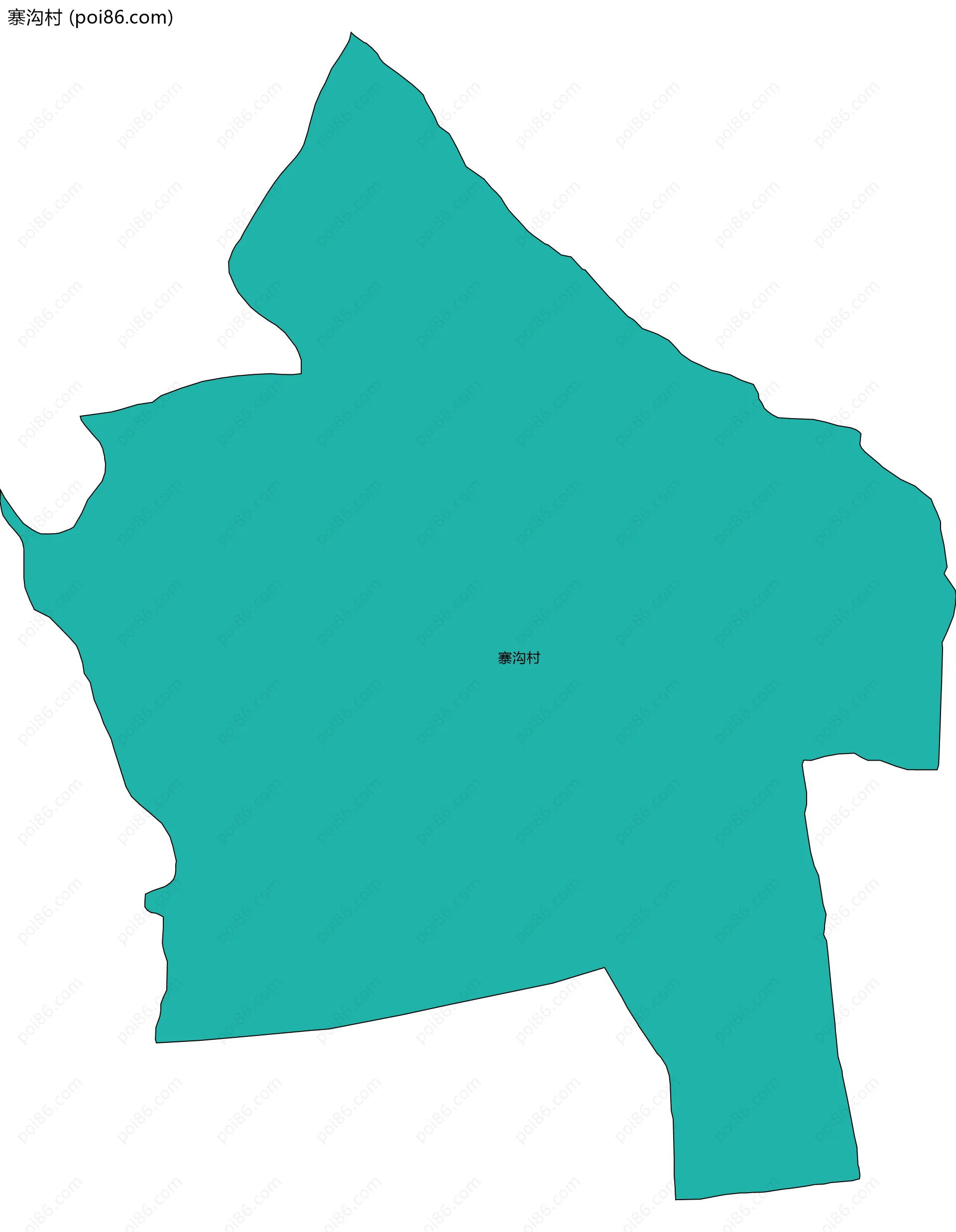 寨沟村边界地图