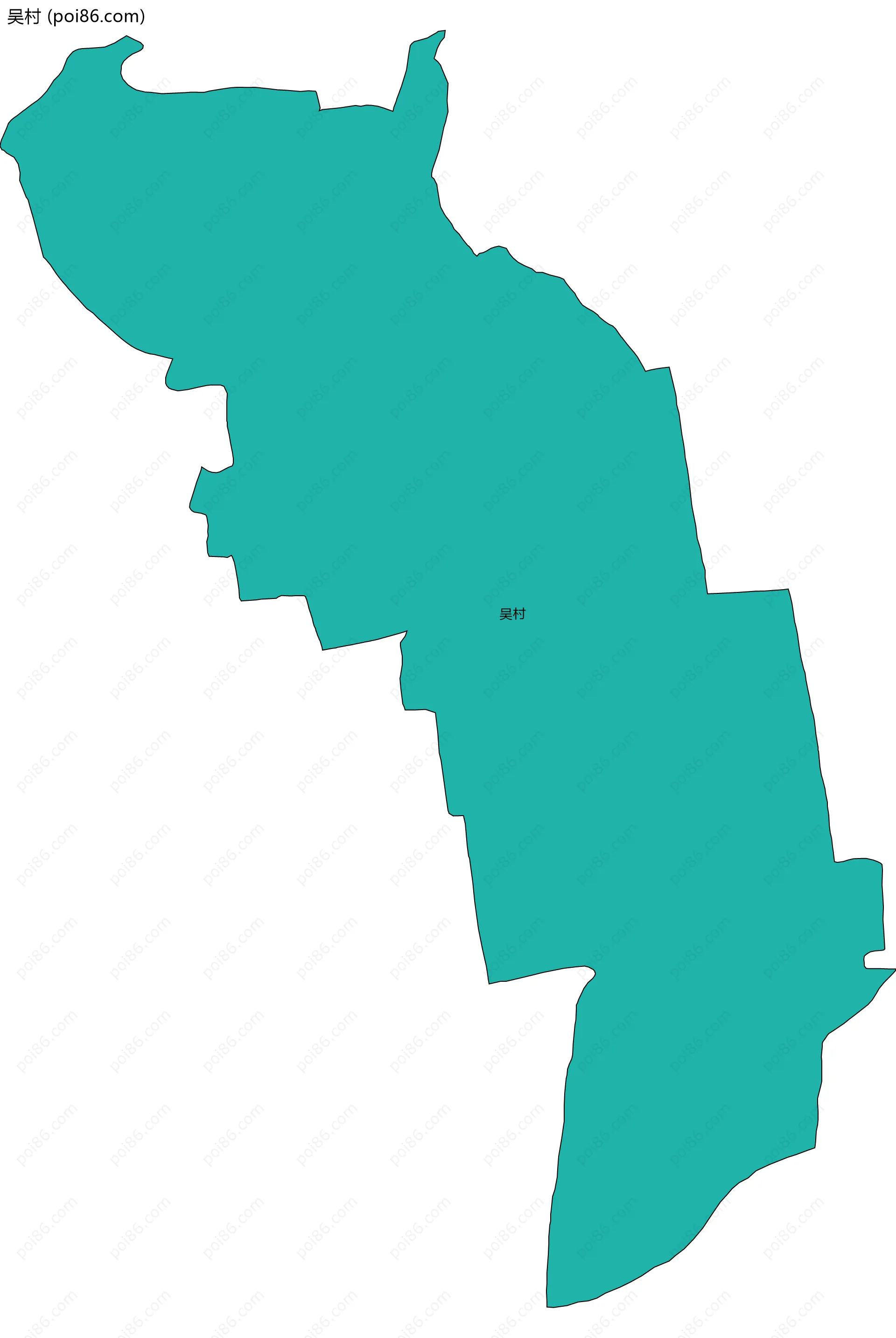 吴村边界地图