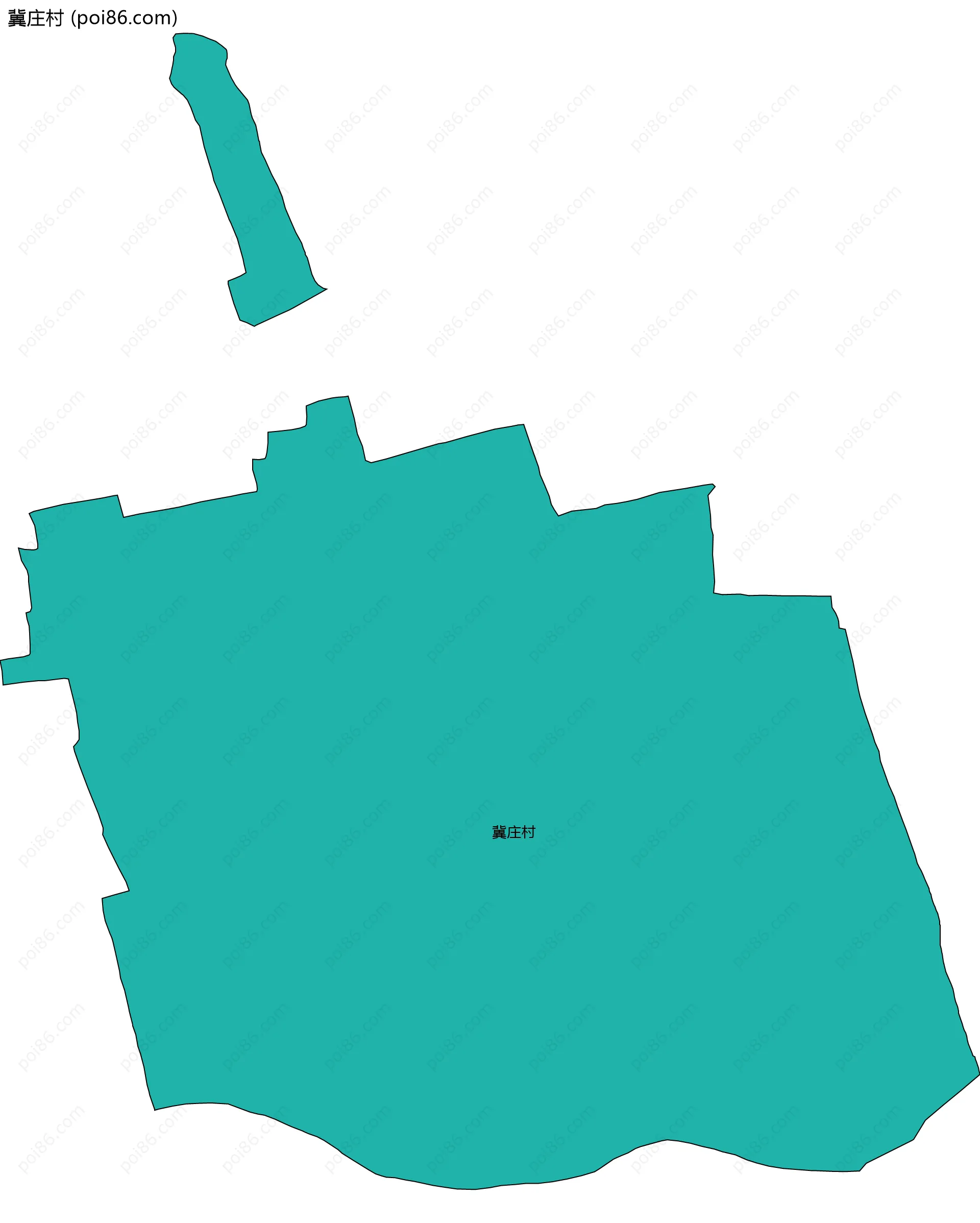 冀庄村边界地图