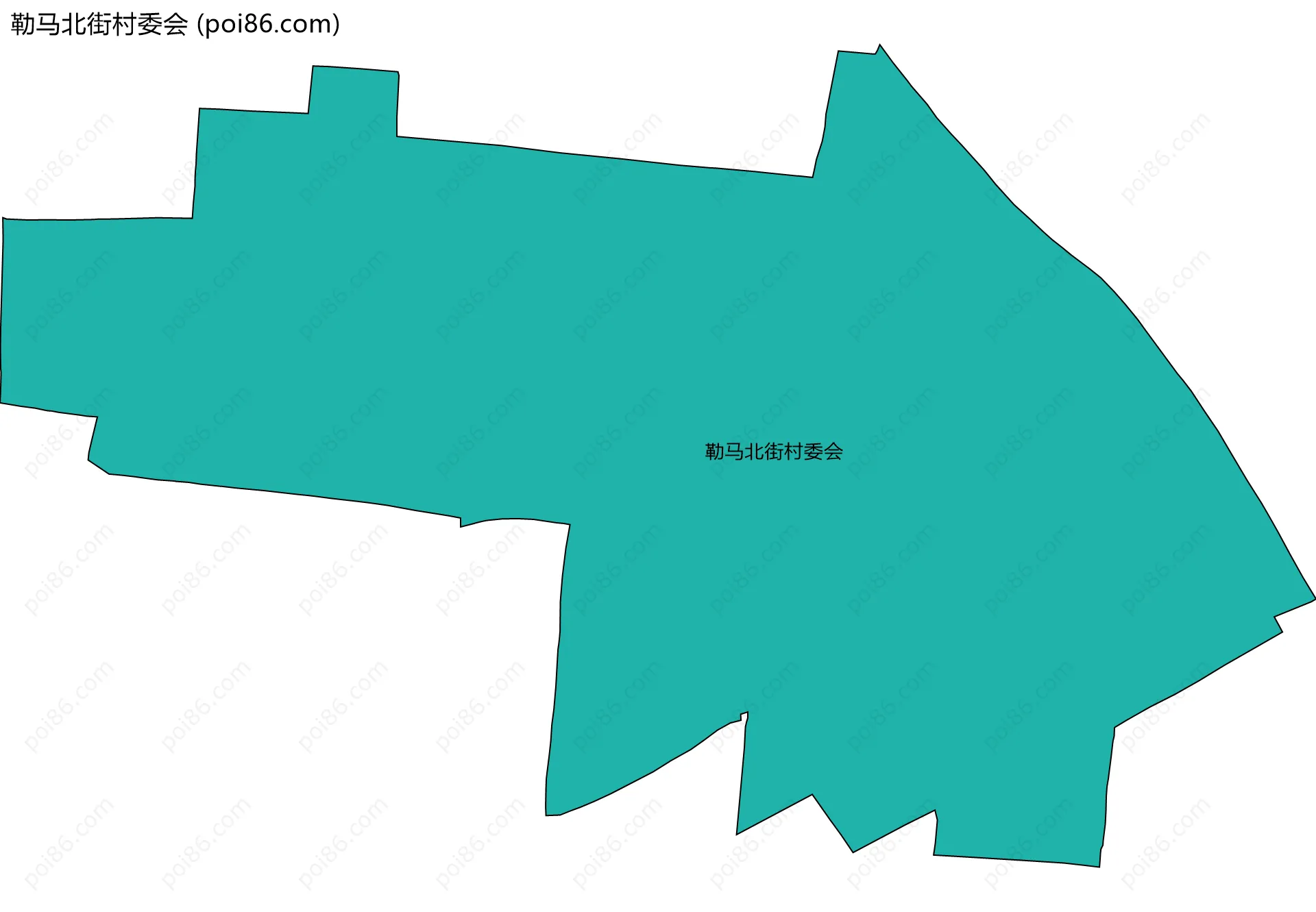 勒马北街村委会边界地图
