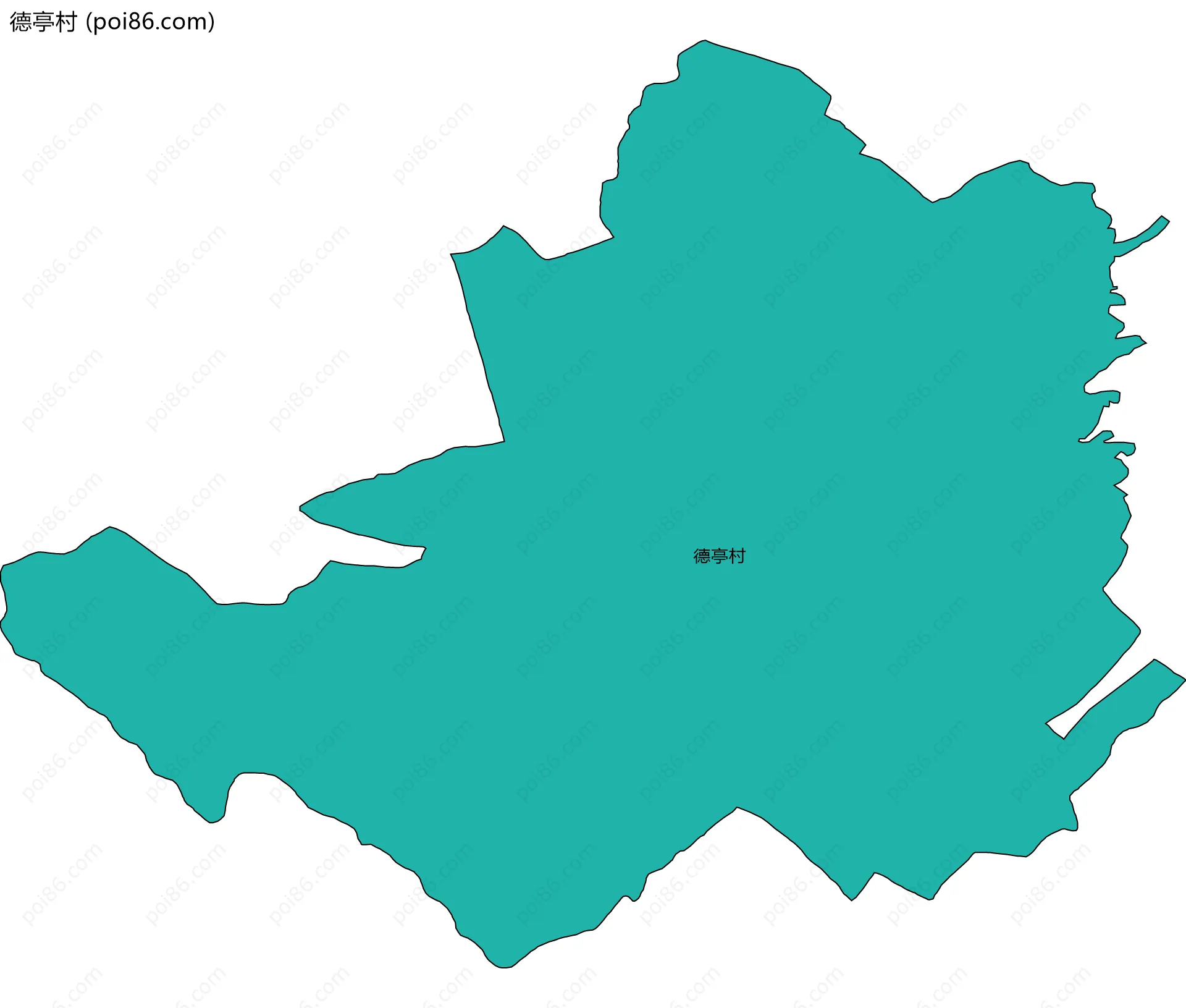 德亭村边界地图