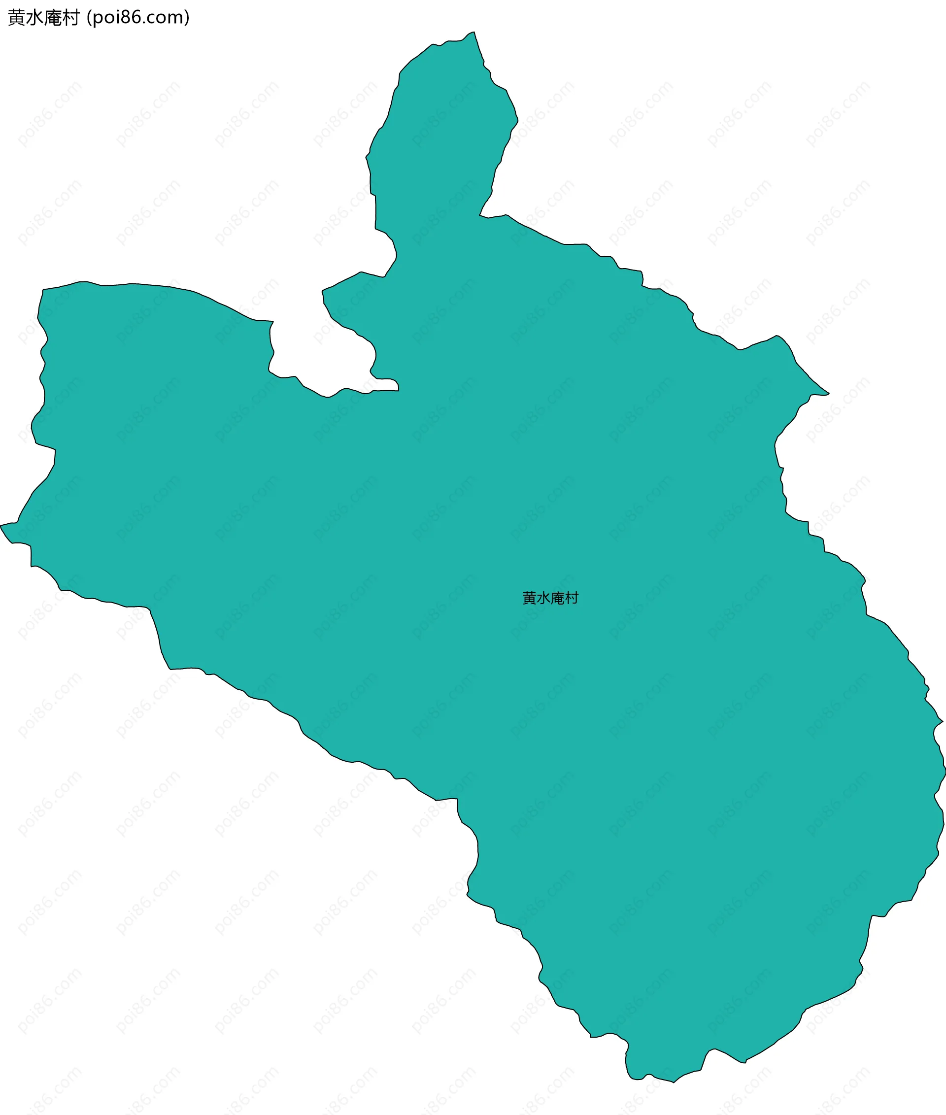 黄水庵村边界地图