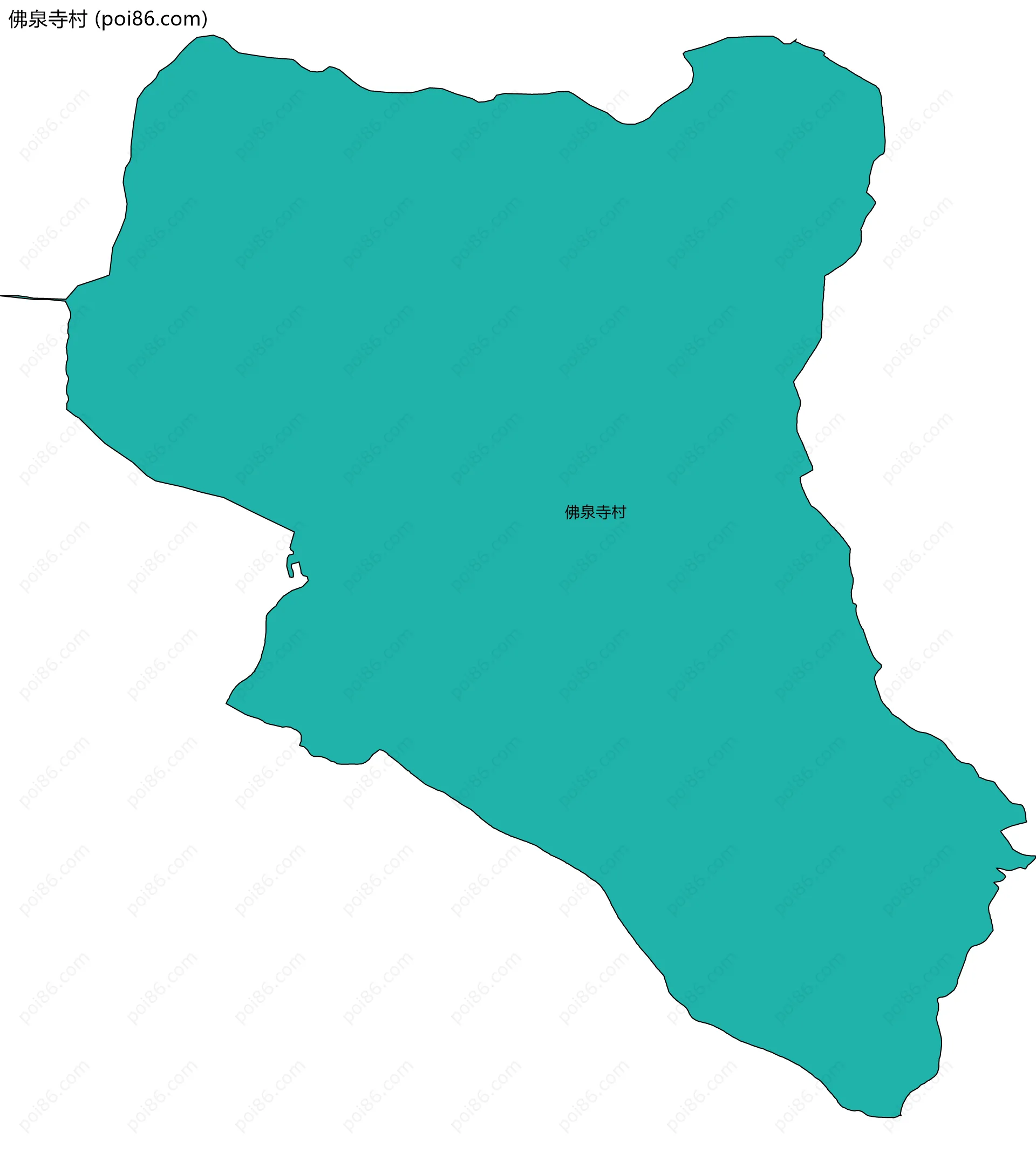 佛泉寺村边界地图