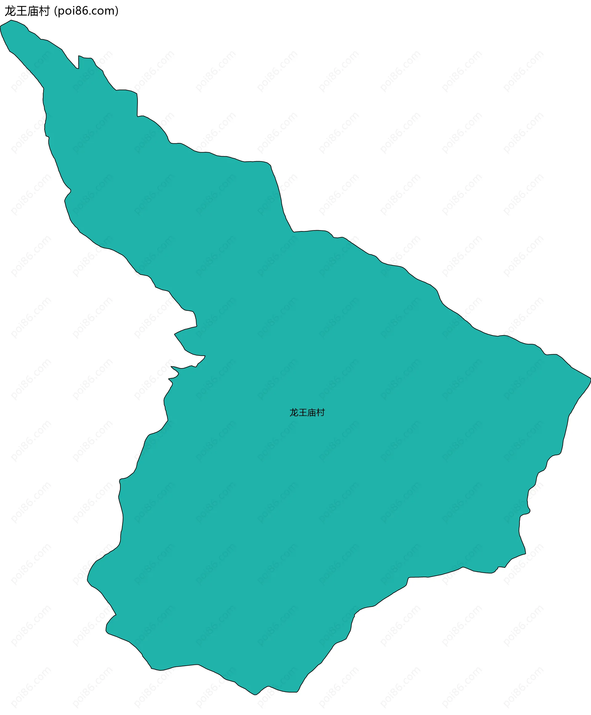 龙王庙村边界地图