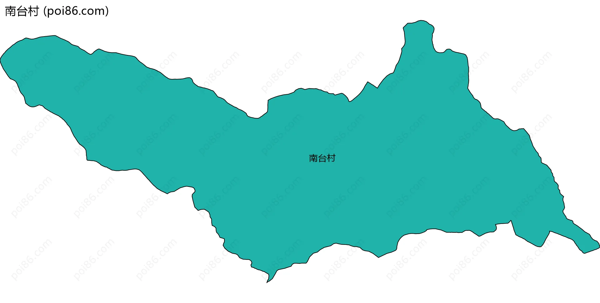 南台村边界地图