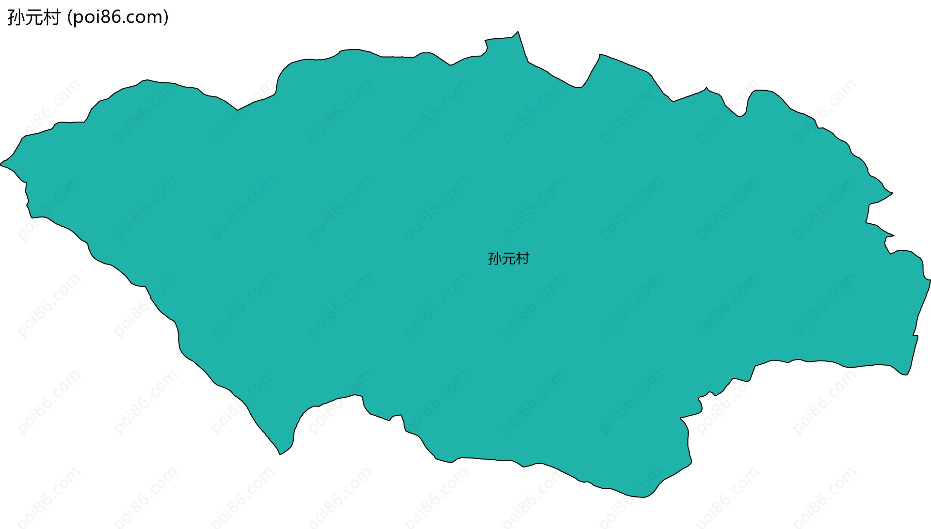 孙元村边界地图