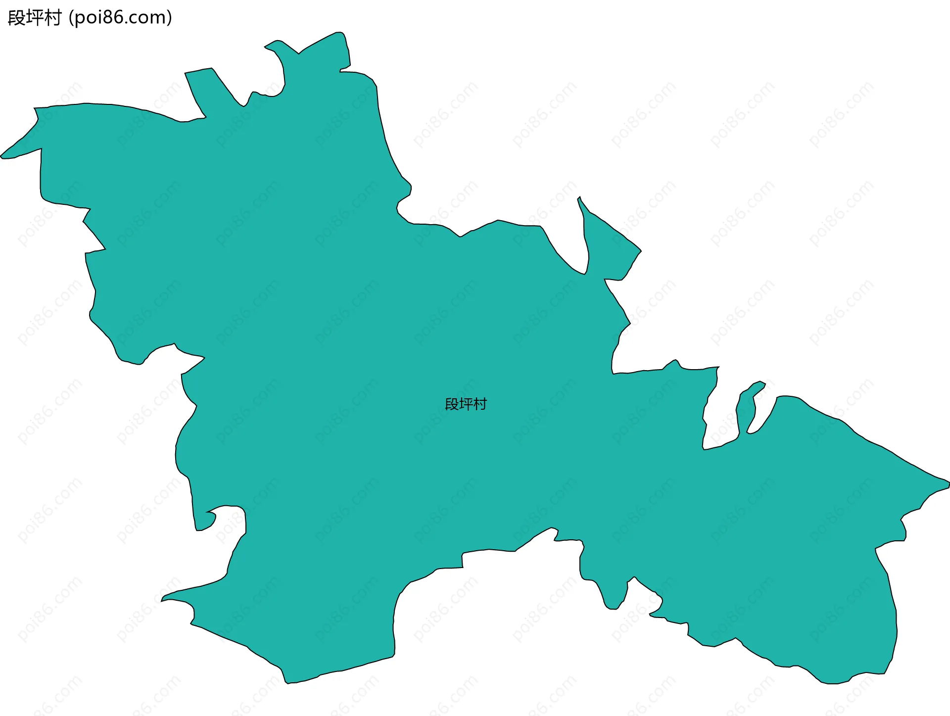 段坪村边界地图