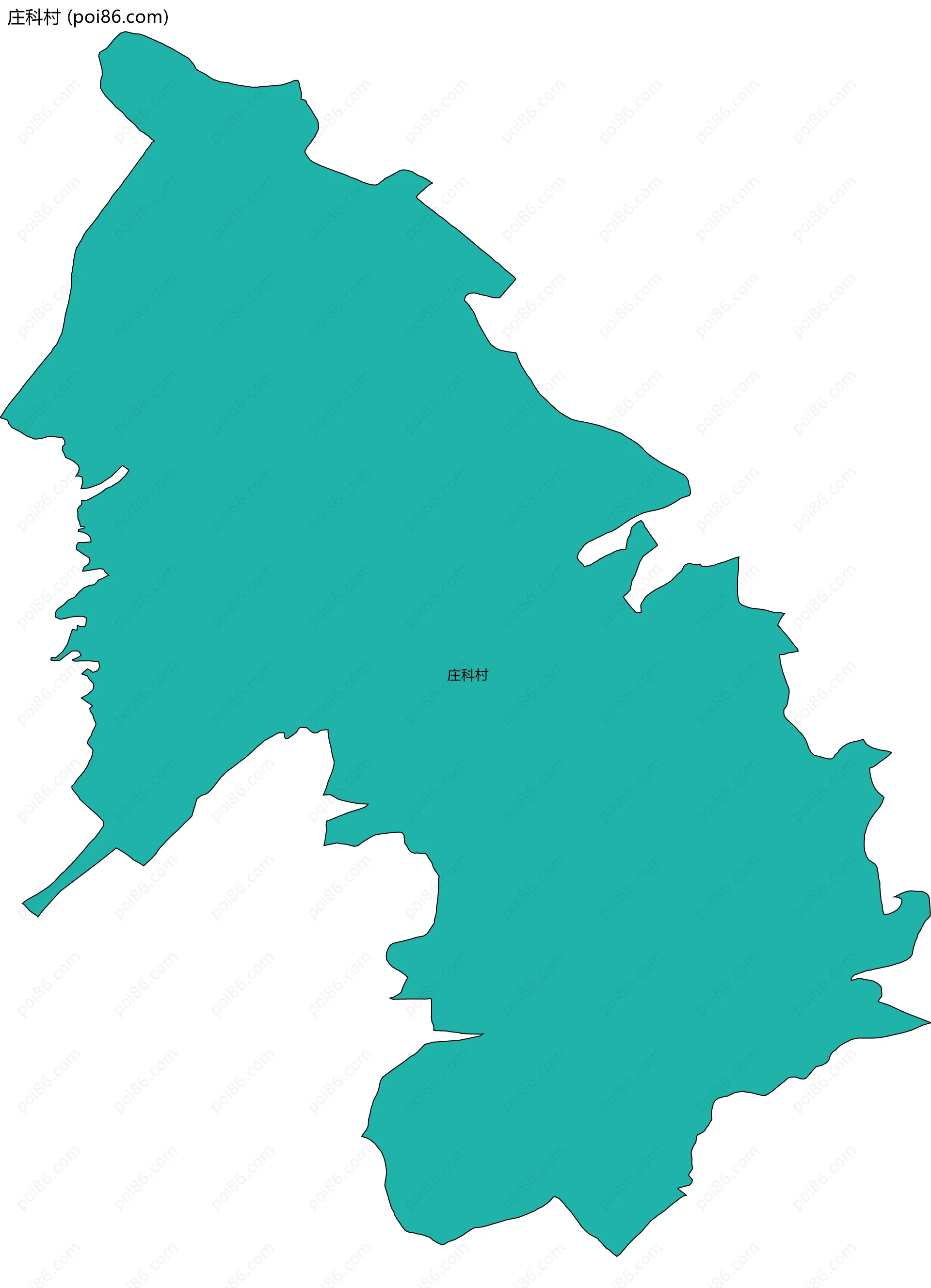 庄科村边界地图