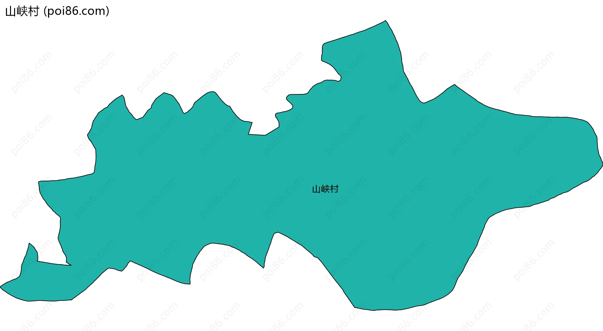 山峡村边界地图