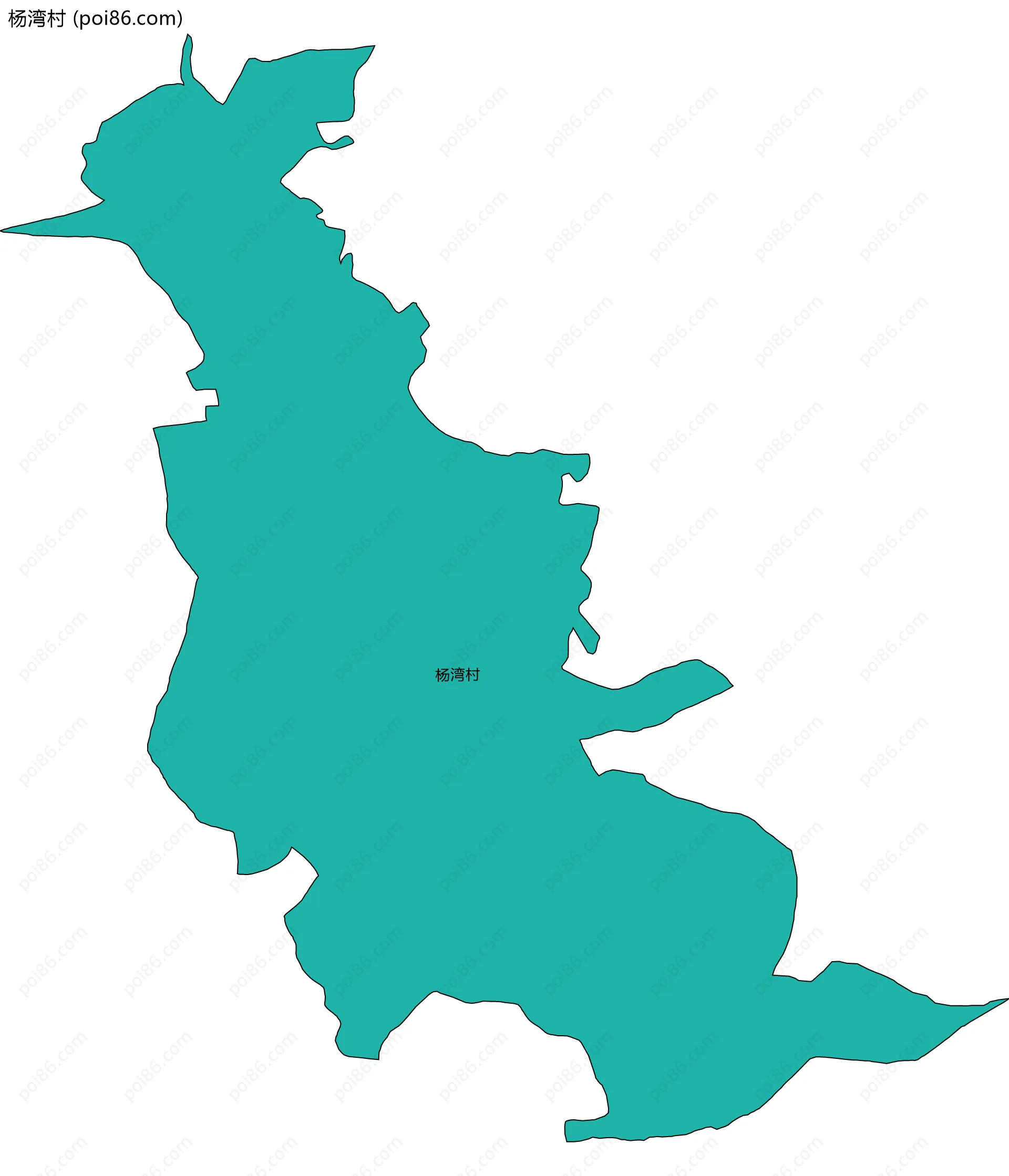 杨湾村边界地图