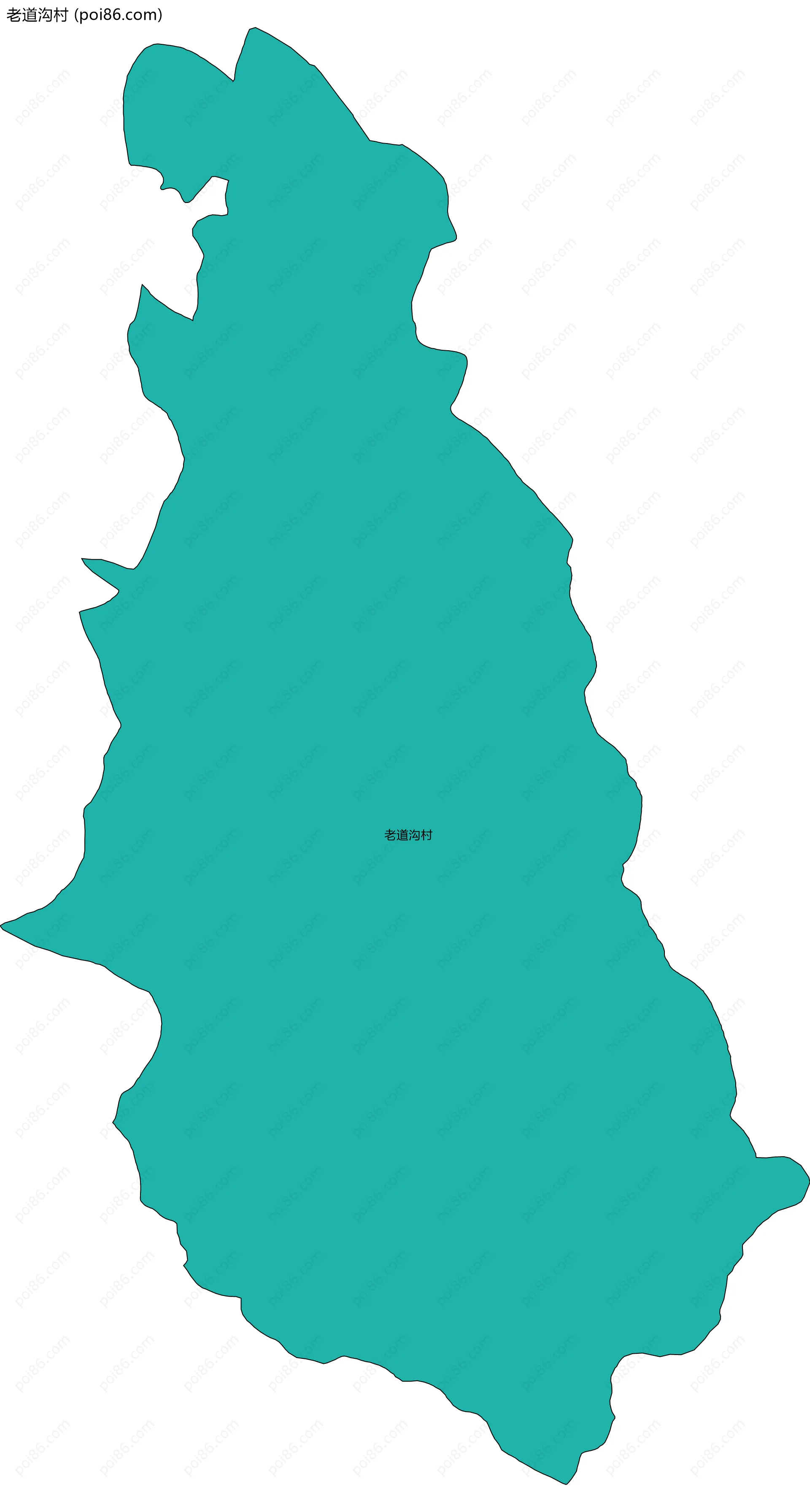 老道沟村边界地图