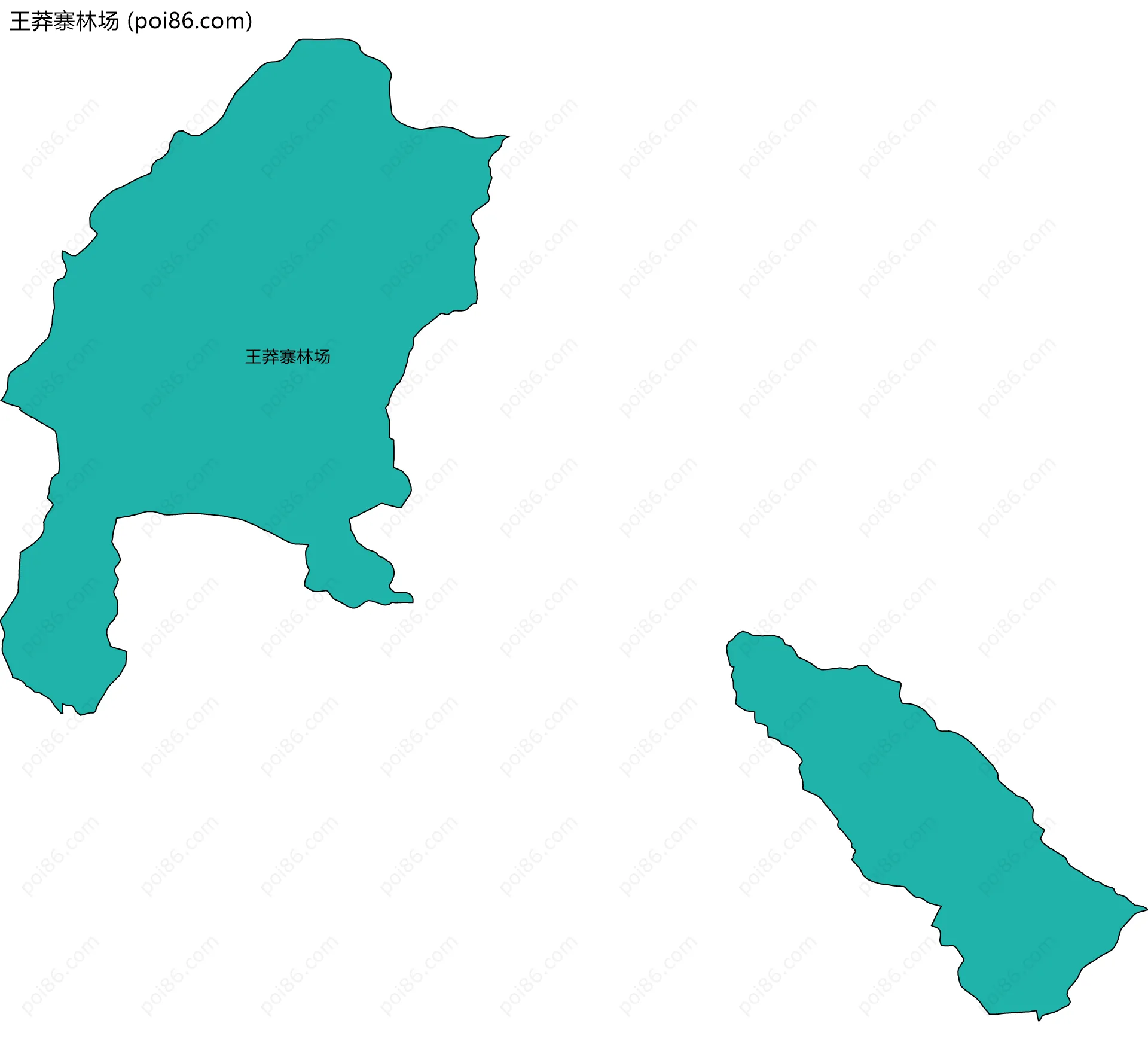 王莽寨林场边界地图