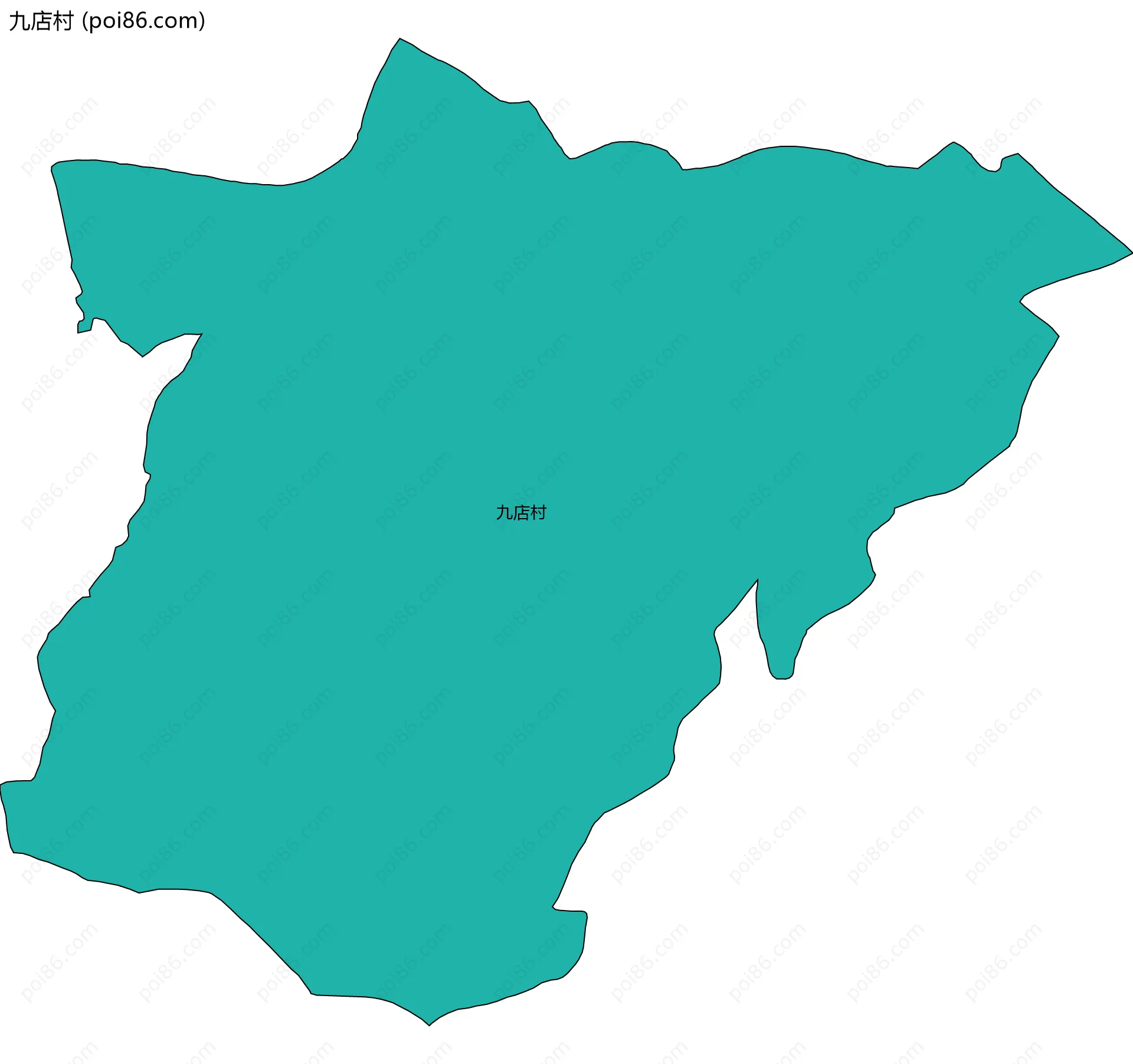 九店村边界地图
