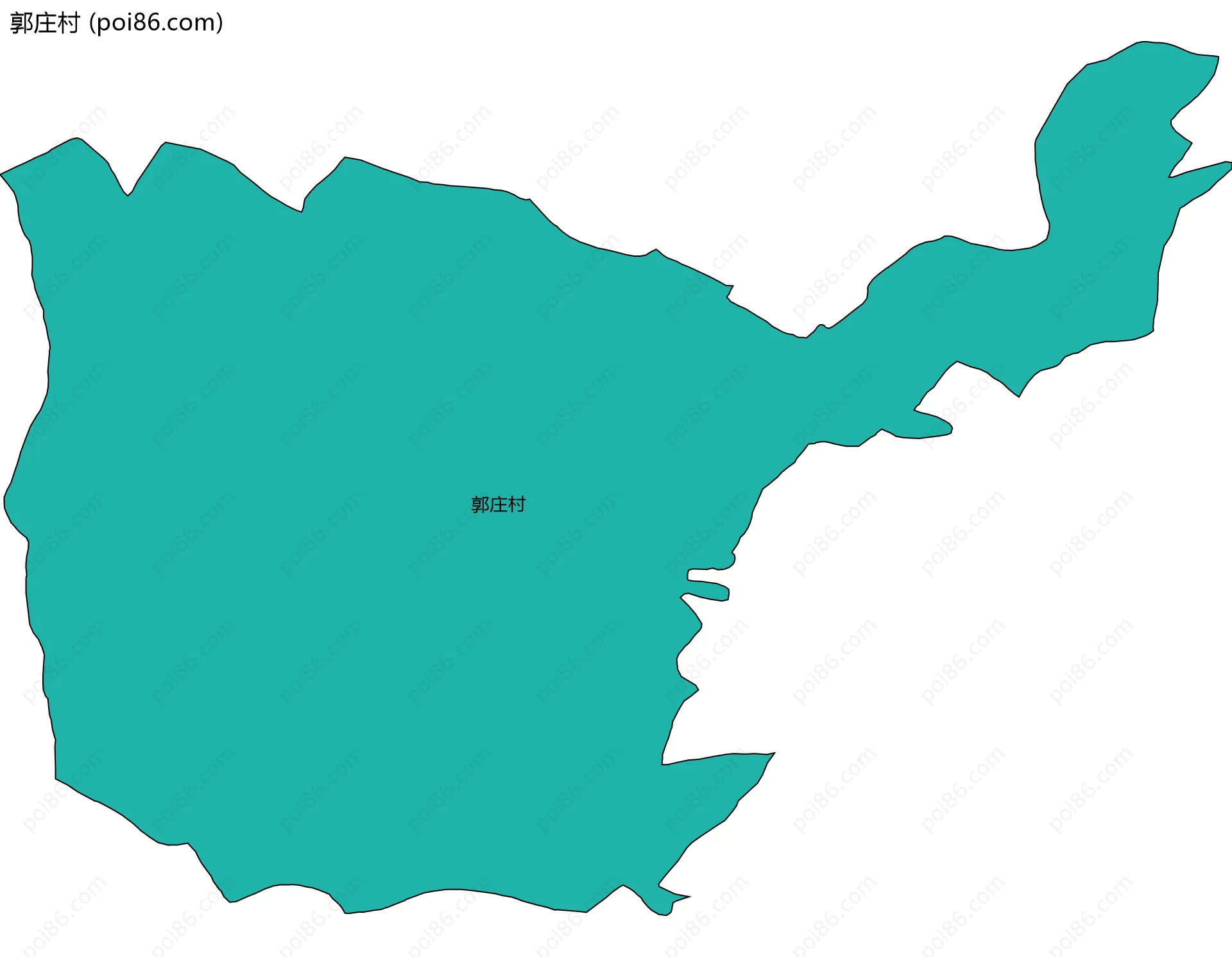 郭庄村边界地图