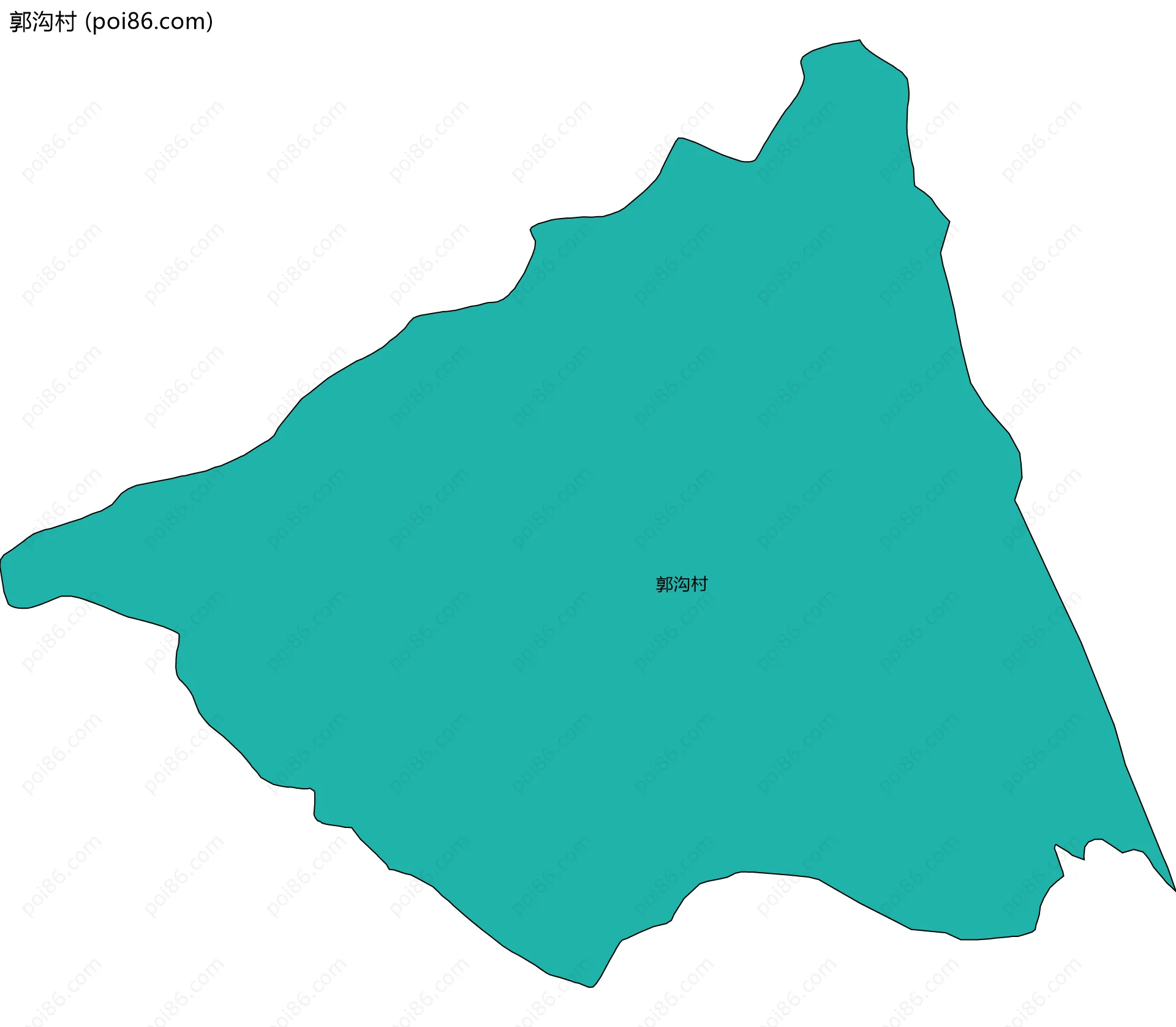 郭沟村边界地图