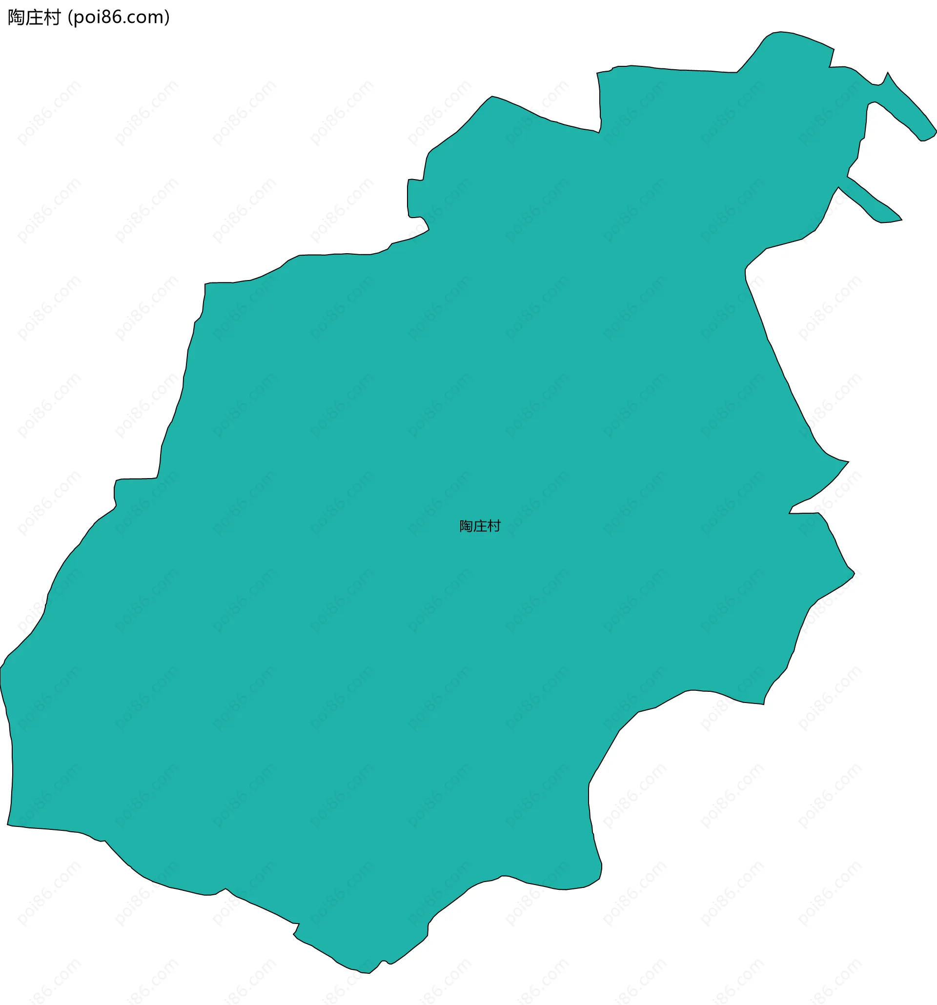 陶庄村边界地图