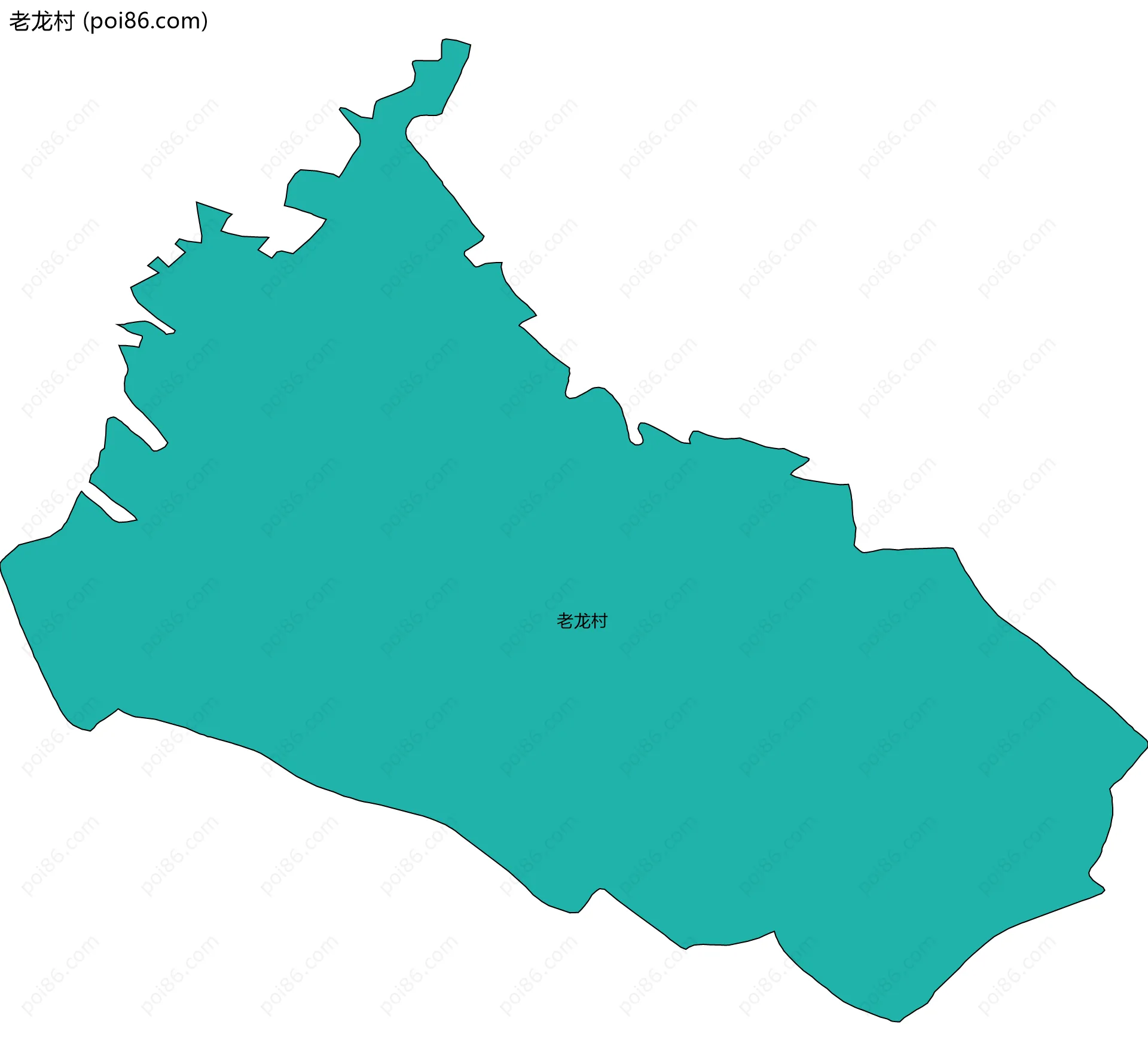 老龙村边界地图