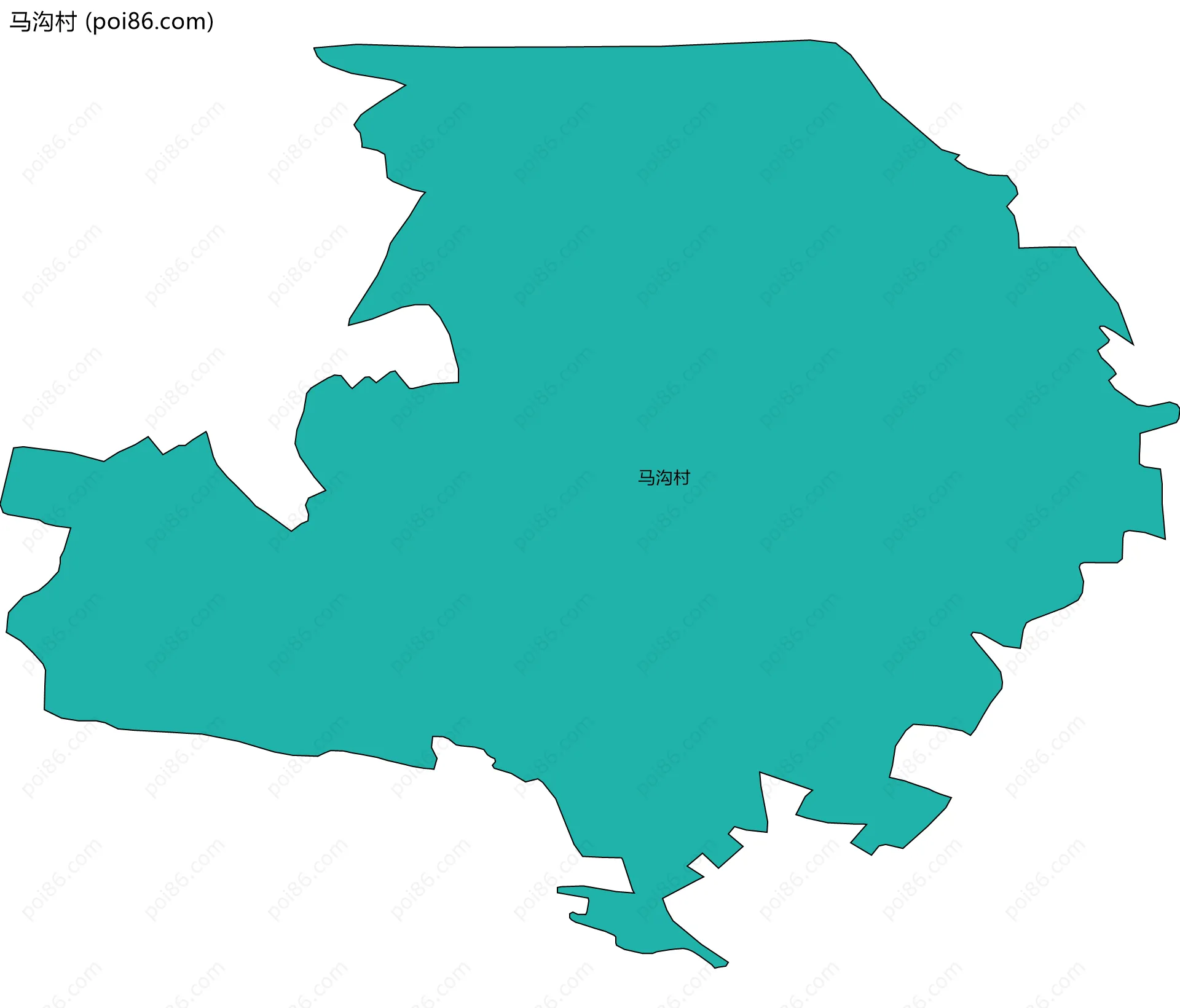 马沟村边界地图