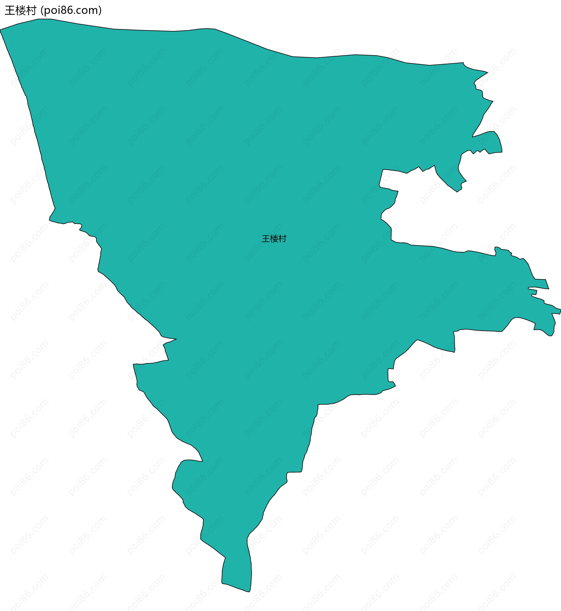 王楼村边界地图