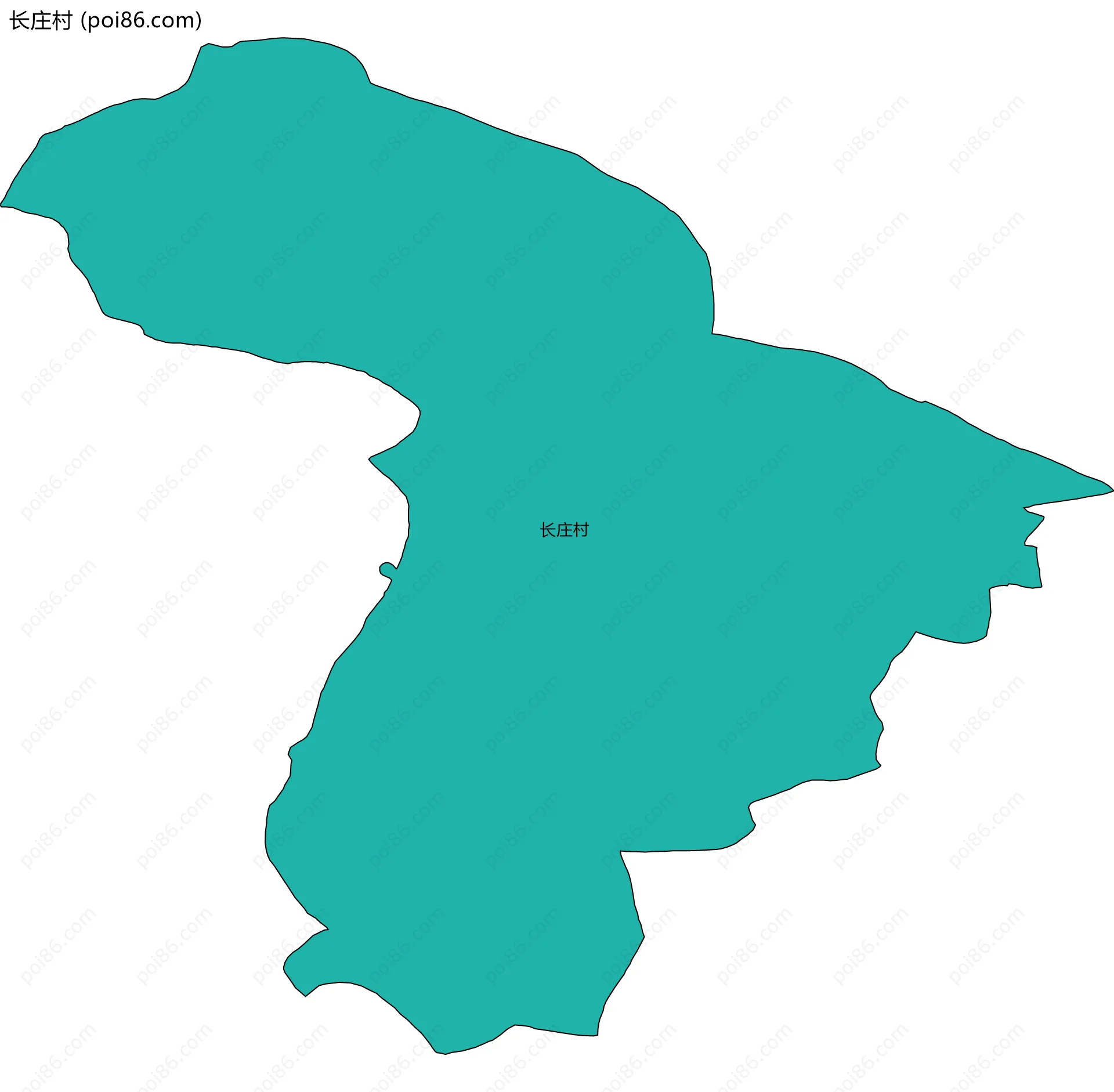 长庄村边界地图