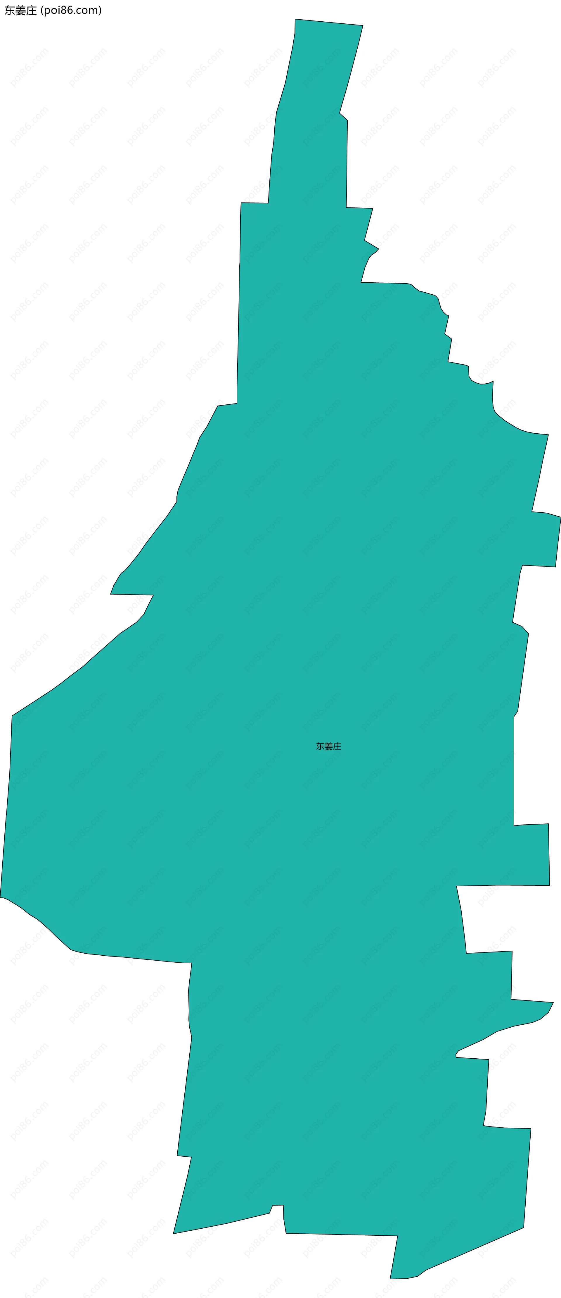 东姜庄边界地图