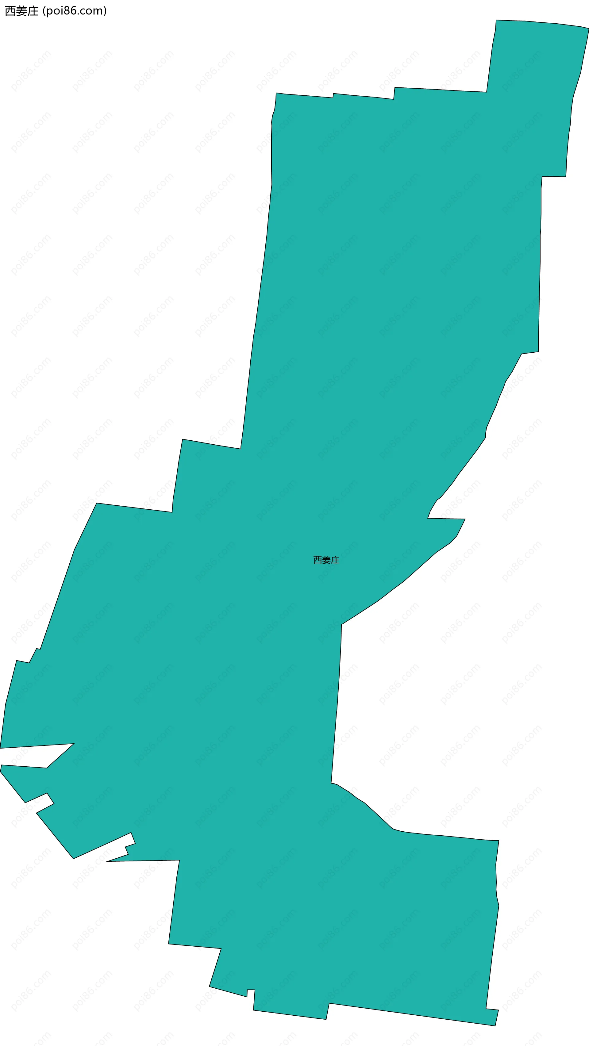 西姜庄边界地图