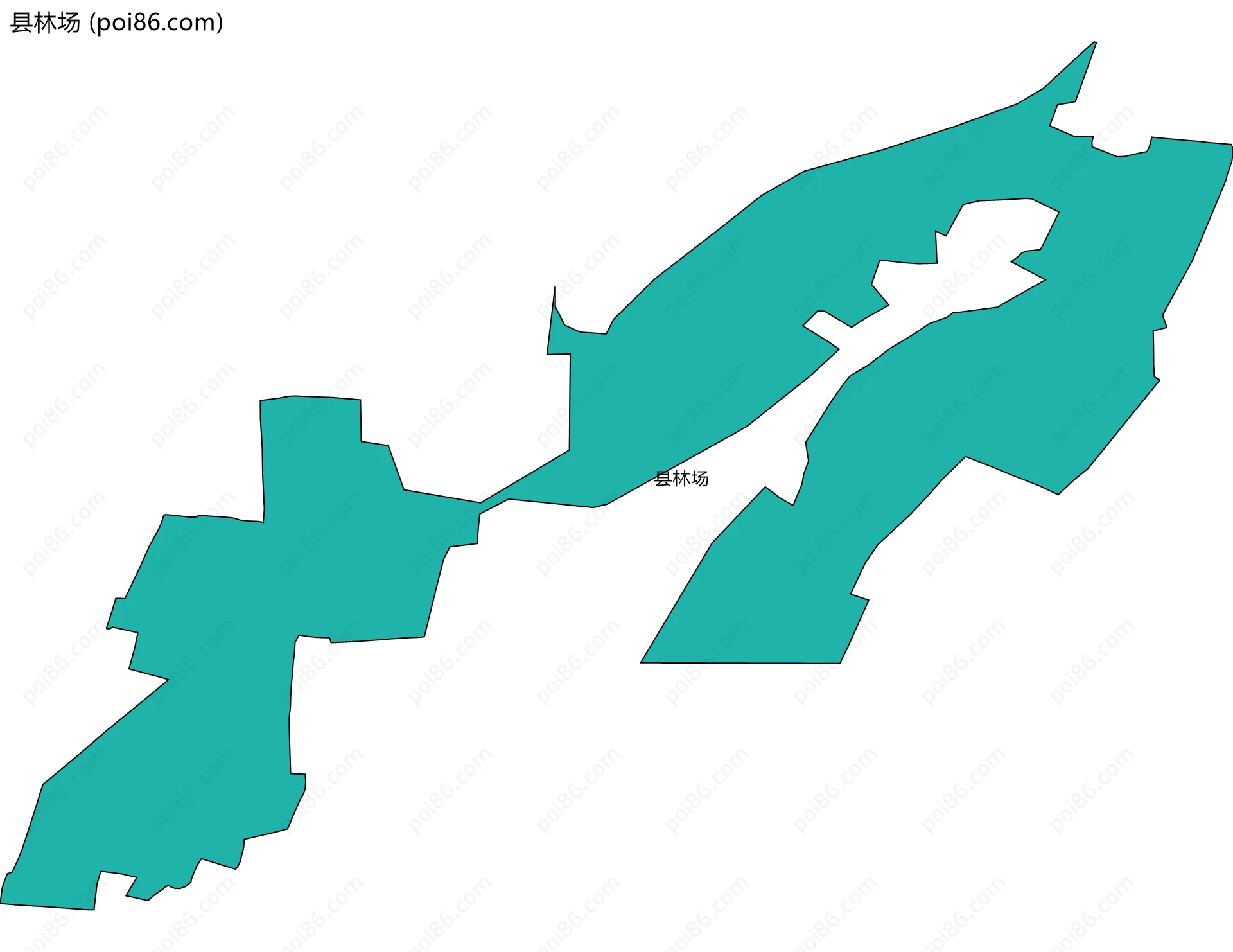 县林场边界地图