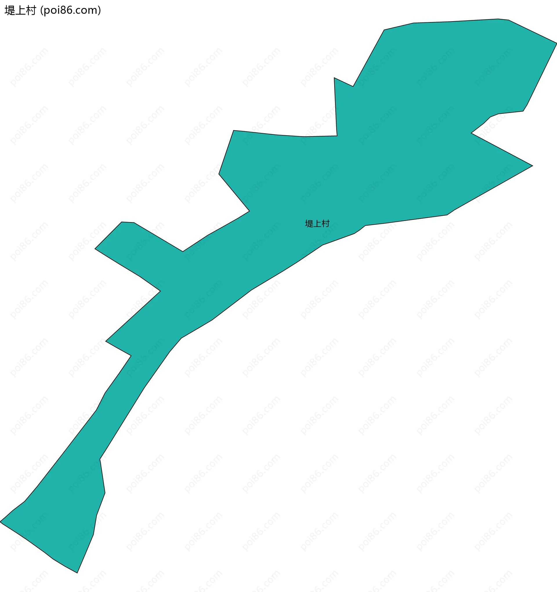 堤上村边界地图