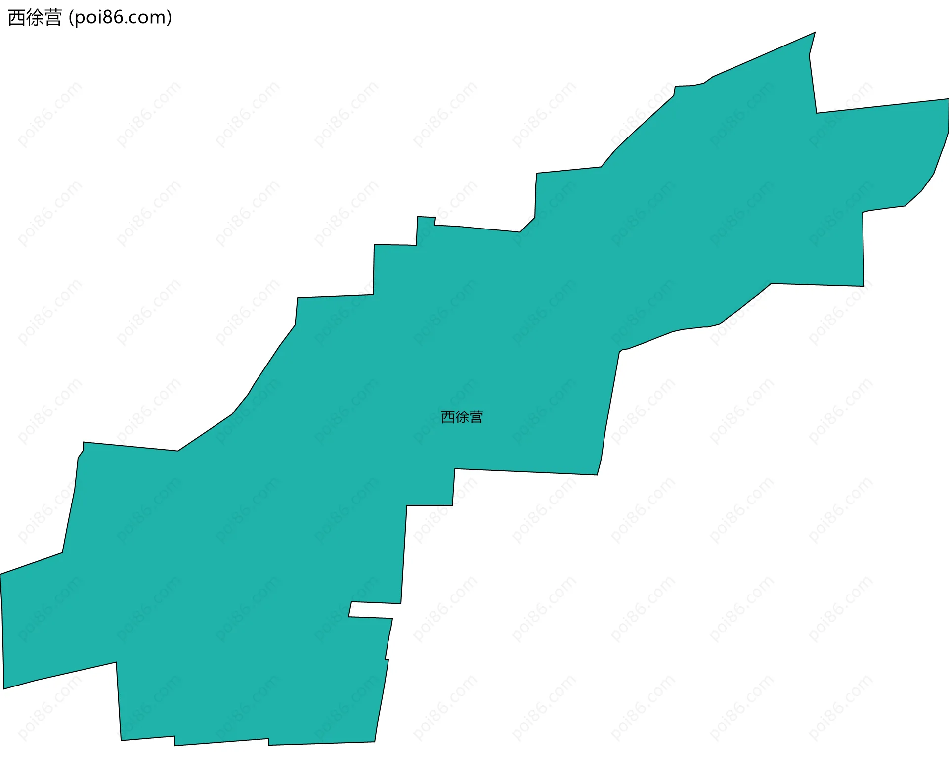 西徐营边界地图