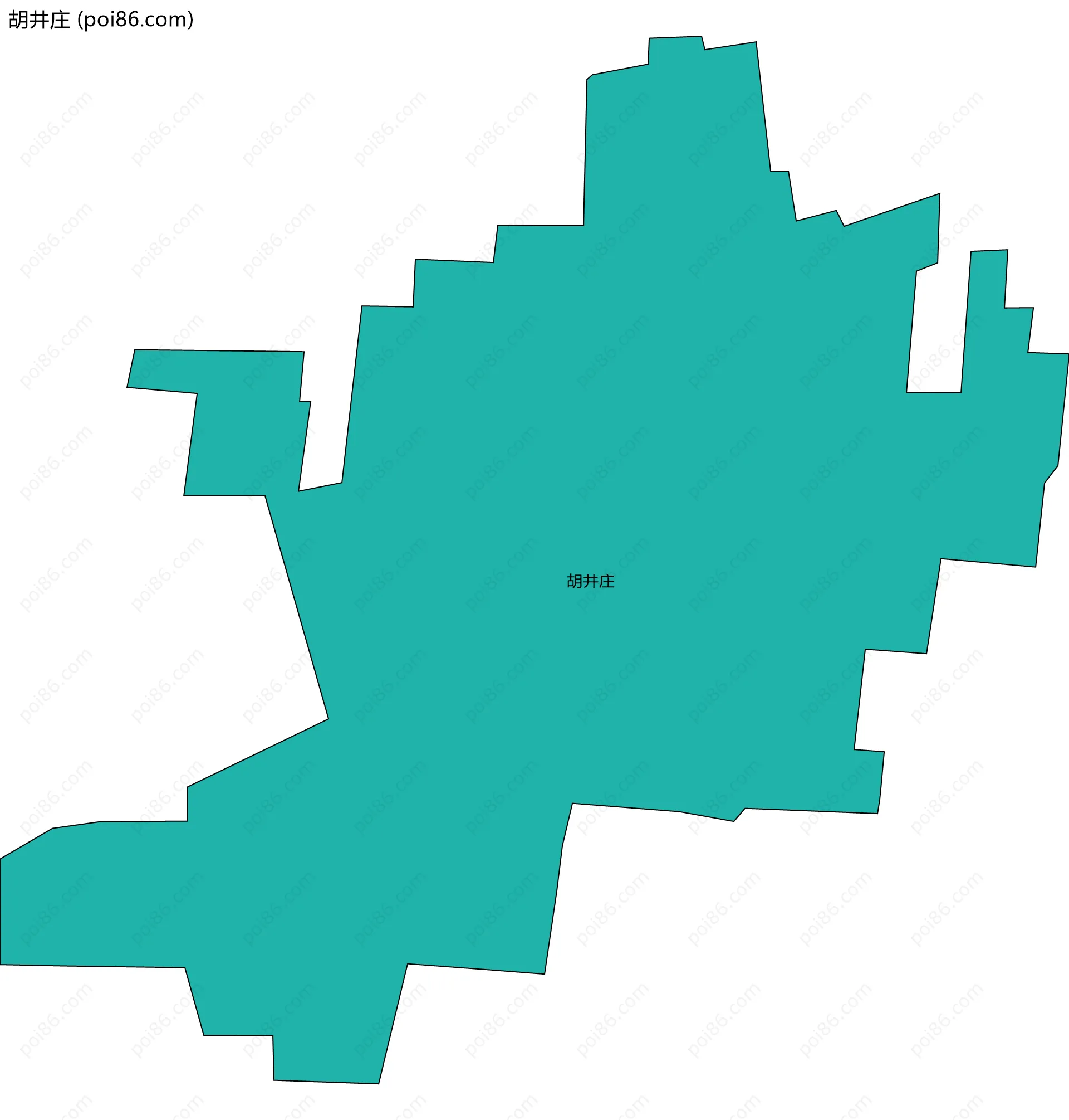 胡井庄边界地图