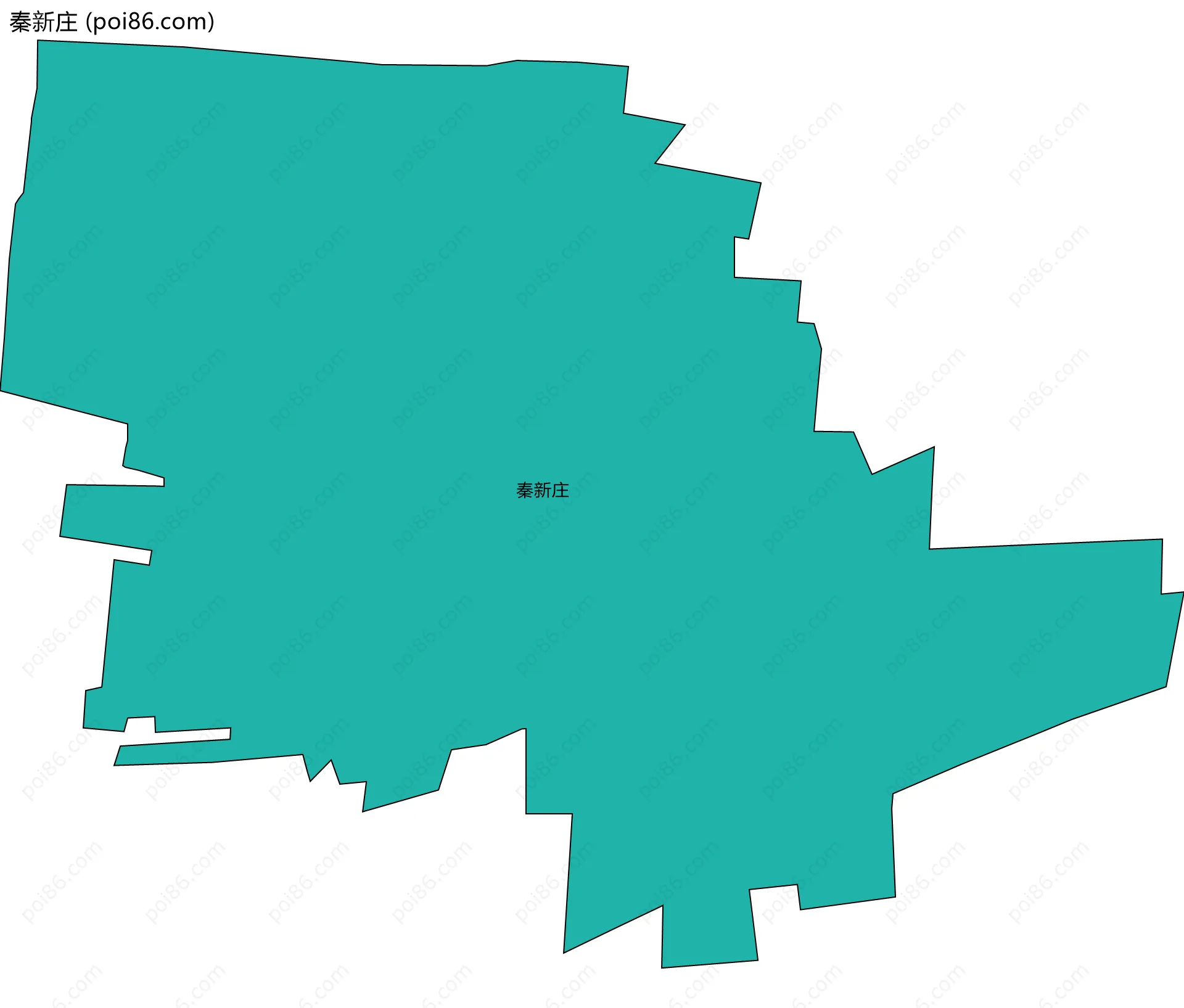 秦新庄边界地图