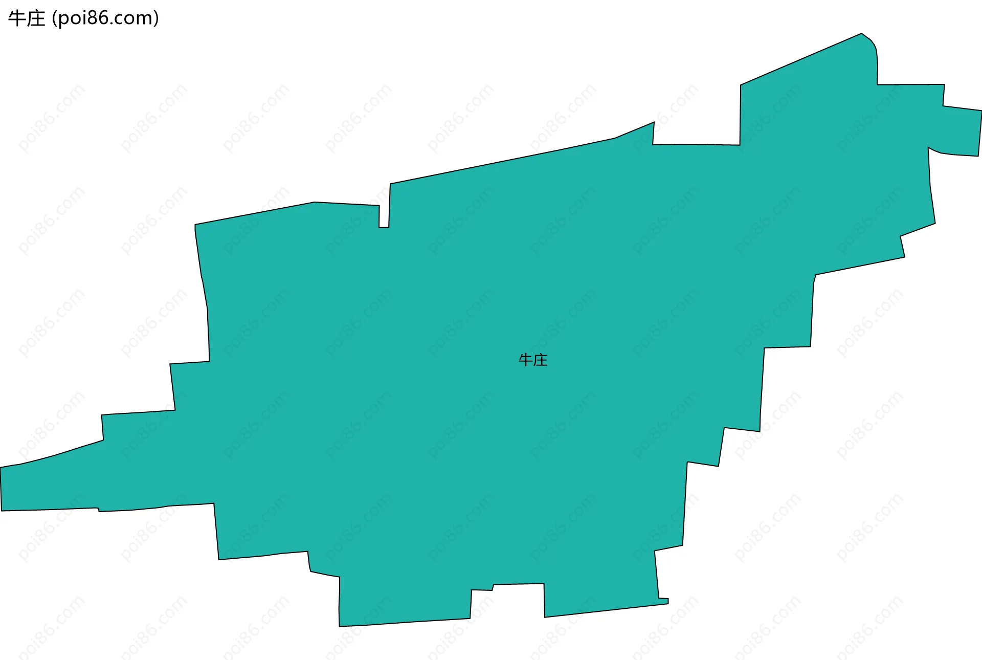 牛庄边界地图