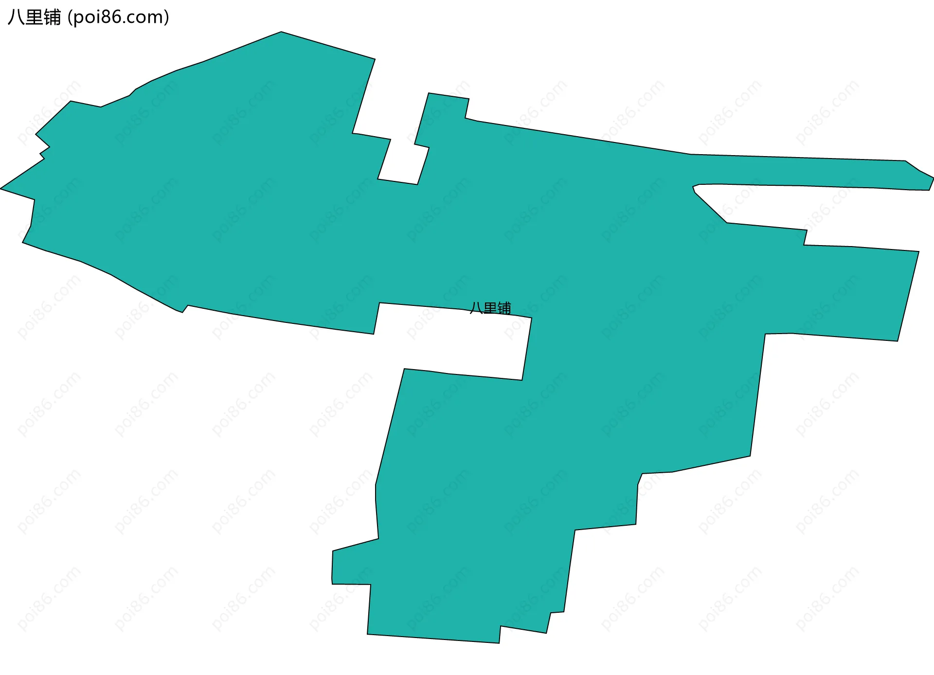 八里铺边界地图