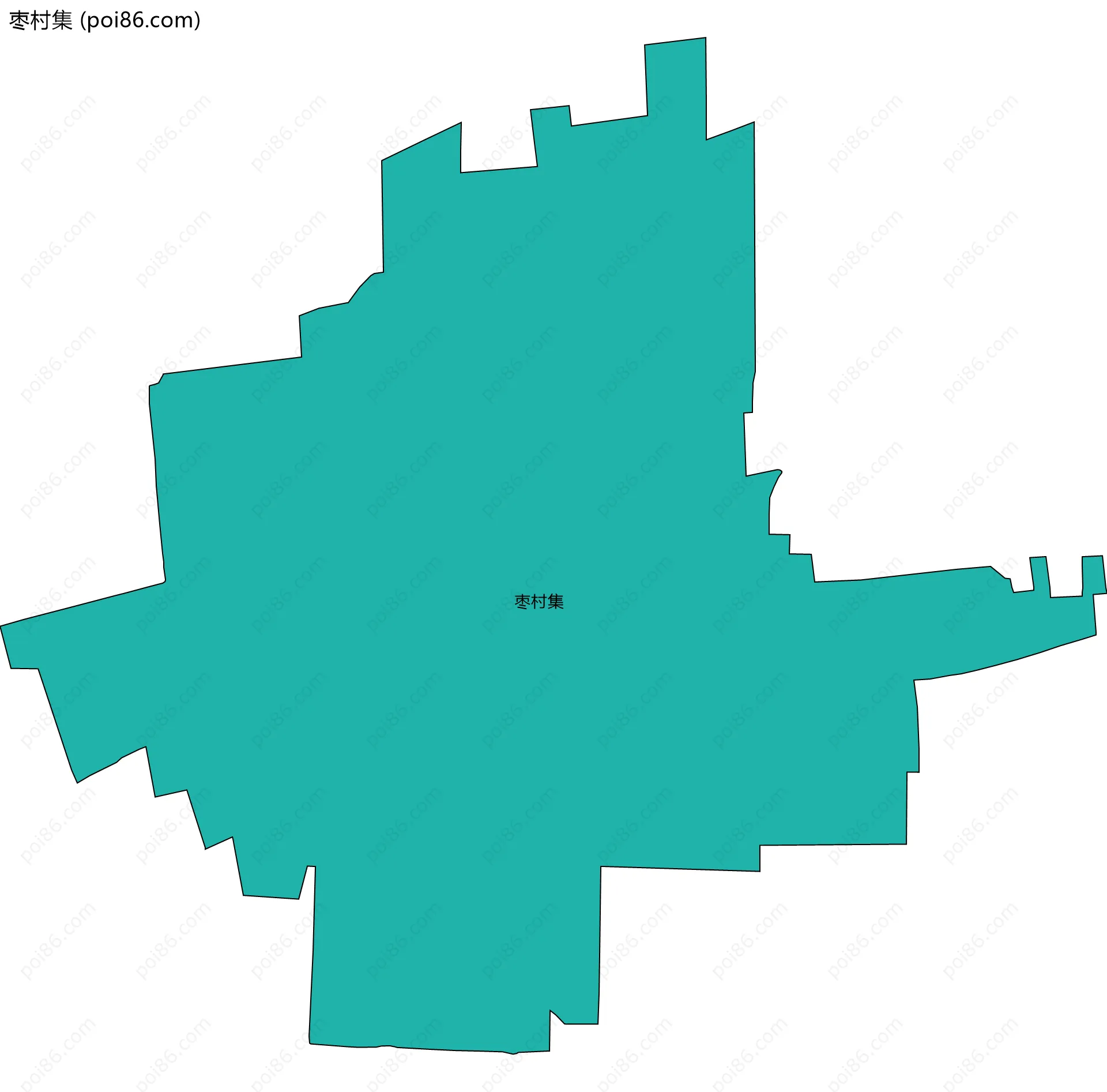 枣村集边界地图