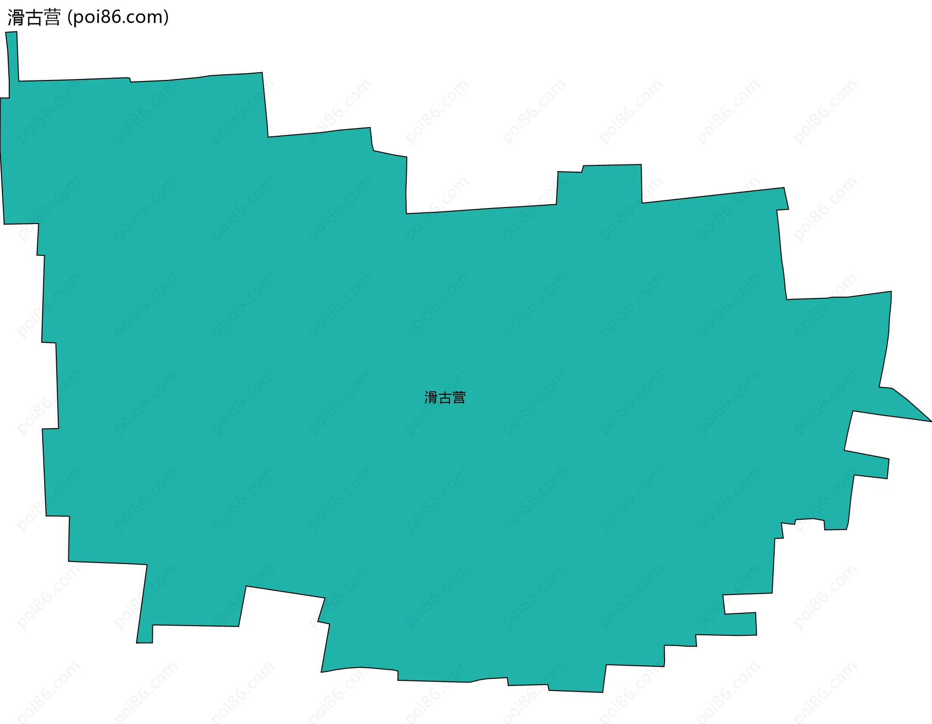 滑古营边界地图